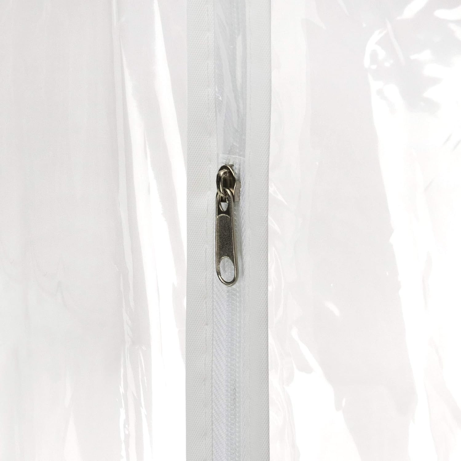 HANGERWORLD Clear 40inch Showerproof White Trim Suit Coat Garment Clothes Carry Cover Protector Bags 12
