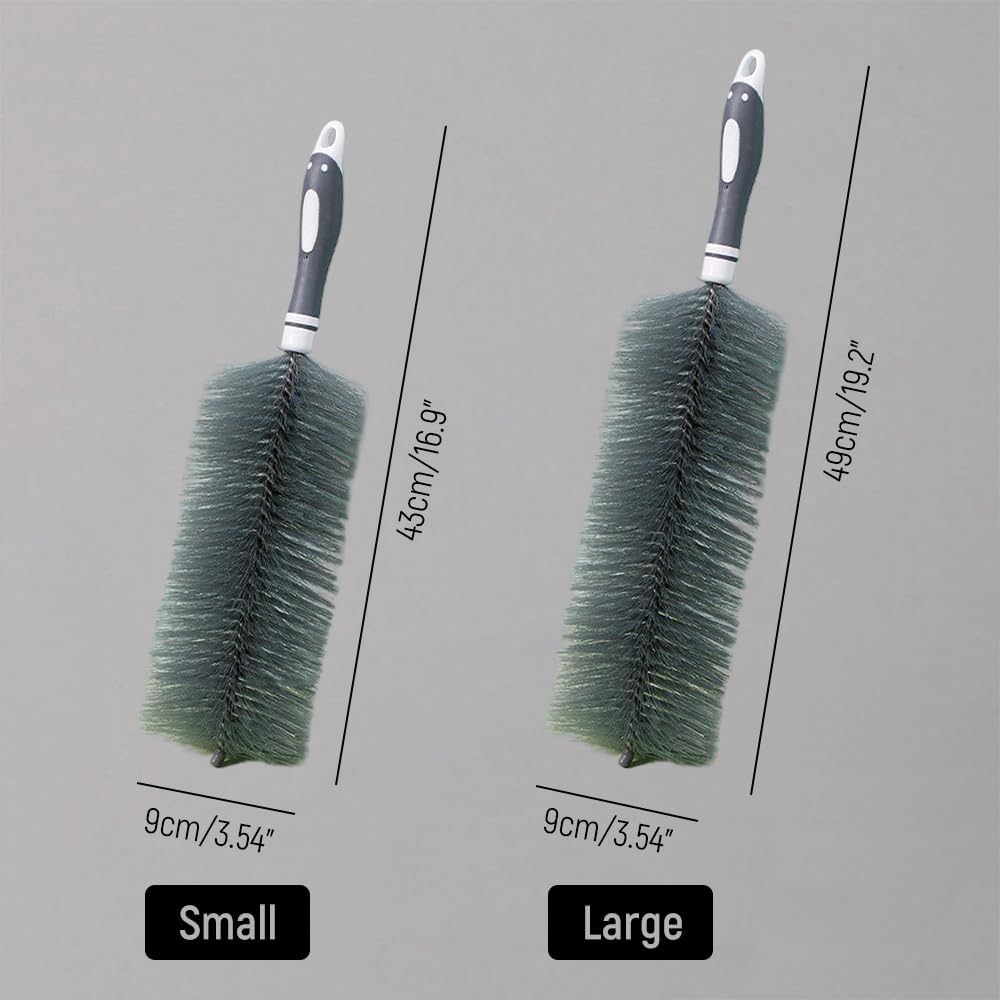 Fan Cleaner Brush, 2025 New Bendable Dusting Brush for Electric and Blind, Reusable Microfiber Dust Collector, Non-disassembly Cleaning Blue