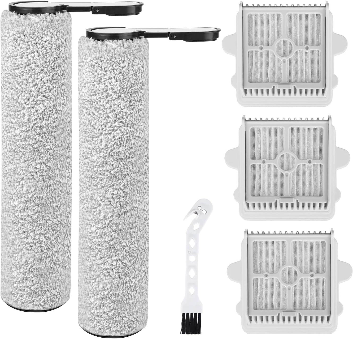 F25 Series Roller Brushes and HEPA Filters Compatible with Roborock F25, F25 ACE, F25 ALT, F25 LT, F25 RT, F25 GT Wet Dry Vacuum Cleaner-6 Pack