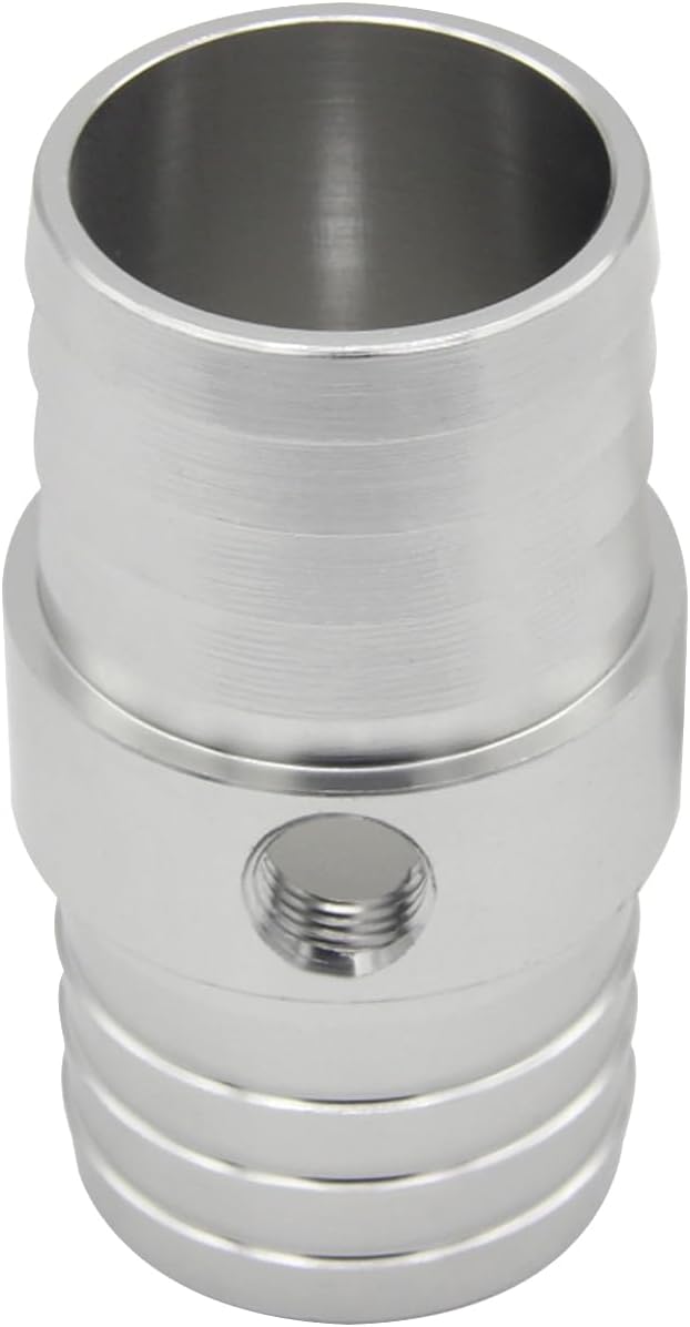 1-1/4 inch Radiator Hose Barb Adapter with 1/8" NPT Port, Coupler Splice Mend Coolant Intercooler Exchanger Heater Repair Hose Connector Water Fluid Air Aluminum