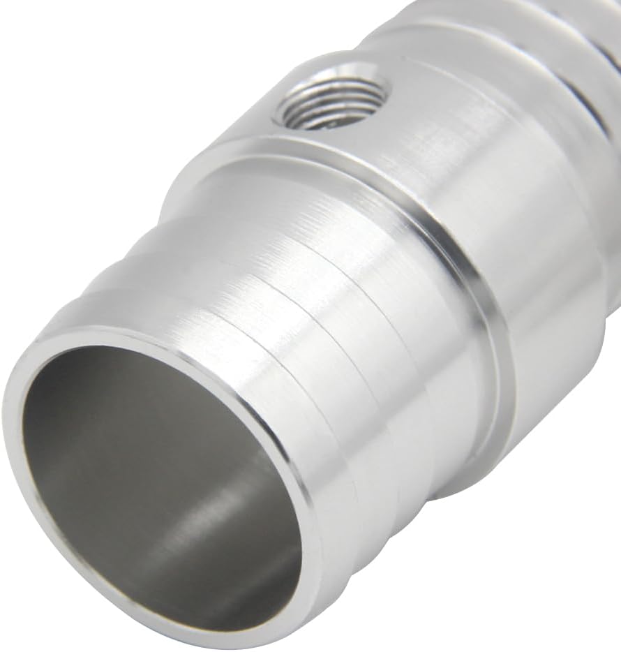 1-1/4 inch Radiator Hose Barb Adapter with 1/8" NPT Port, Coupler Splice Mend Coolant Intercooler Exchanger Heater Repair Hose Connector Water Fluid Air Aluminum