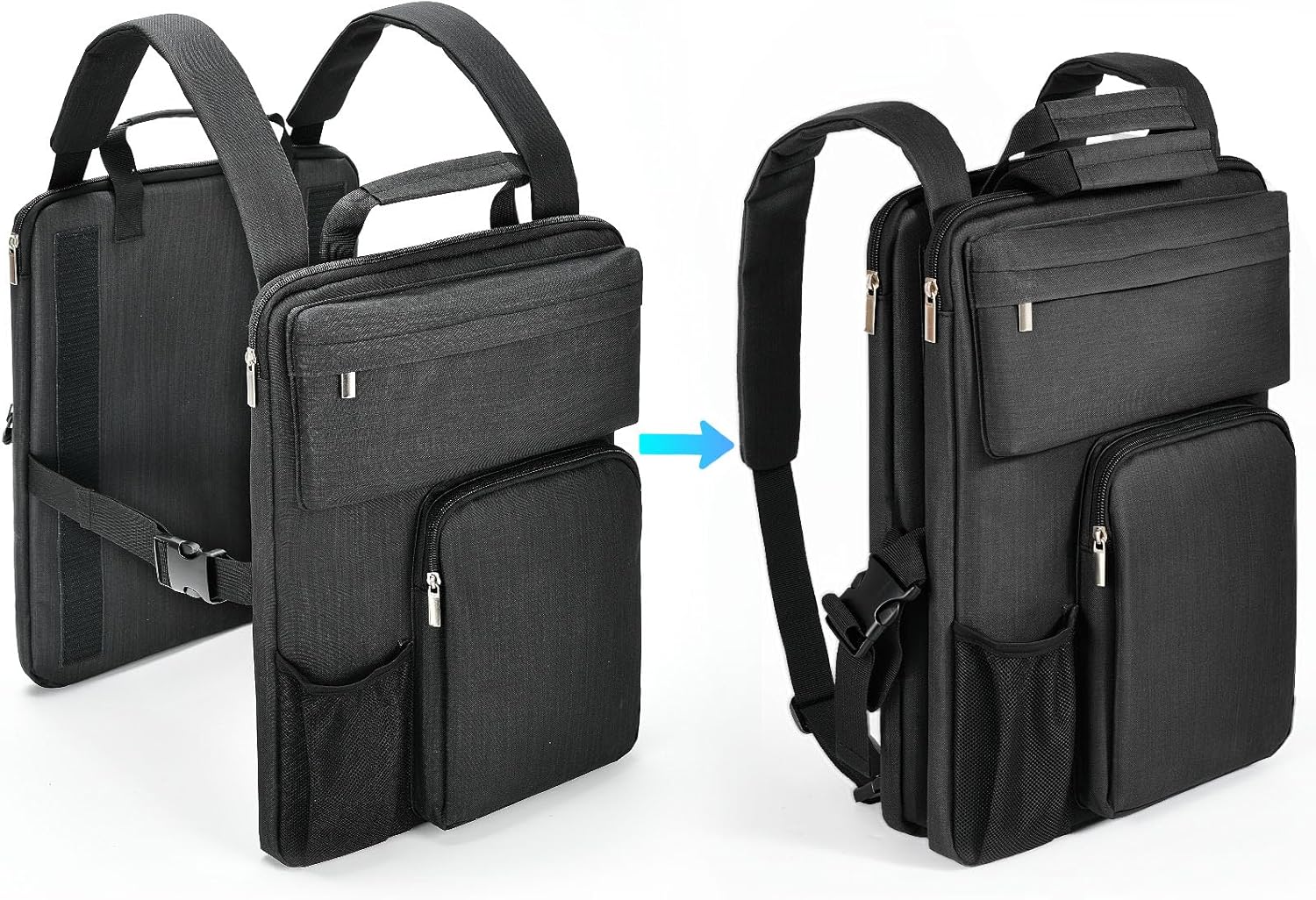 Over Luggage Organizer for Suitcase, Luggage Harness with Cup Holder, Portable Travel Backpack with Adjtable Straps, Hanging Suitcase Organizer for 16" Laptop, Passport