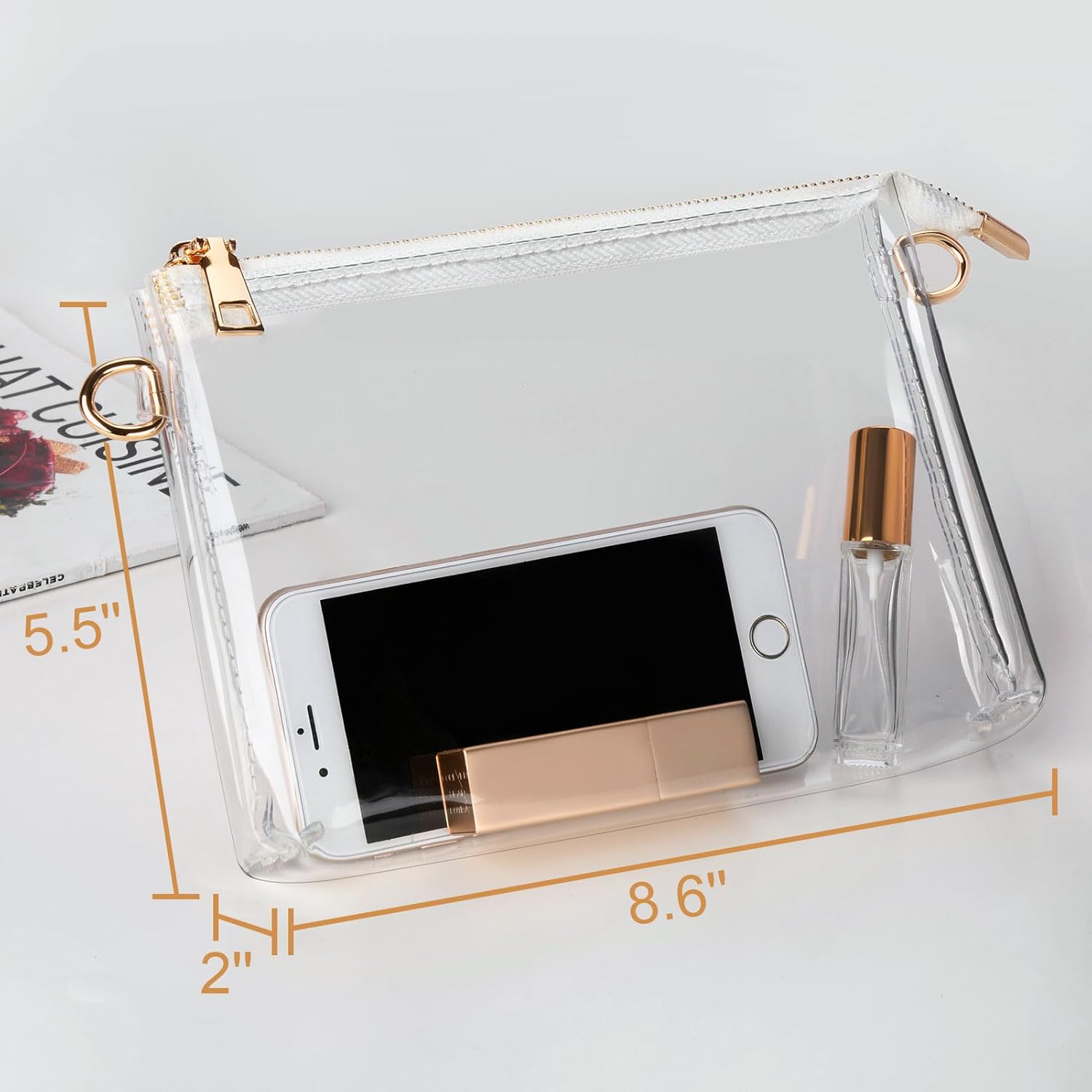 Clear Bag for Stadium Events Set of 2, Clear Purse for Women Stadium Crossbody, Transparent Bag for Concert Sport FestivaL