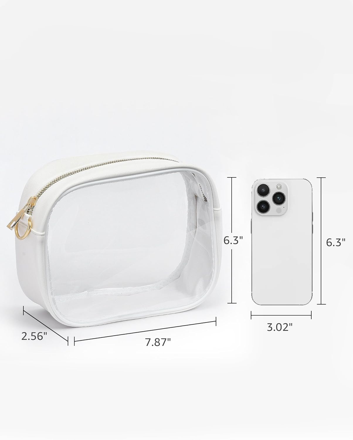 Clear Purse for Women Set of 2, Clear Bag for Stadium Events Concert Sport Festival