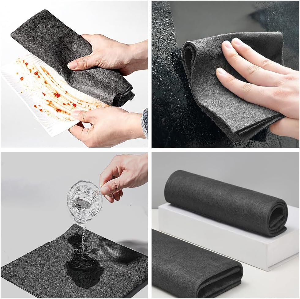Thickened Magic Cleaning Cloth, Reusable Microfiber Cleaning Cloth, Streak Free for Glass, Cars, Windows, Mirrors, and Home Use 15pcs