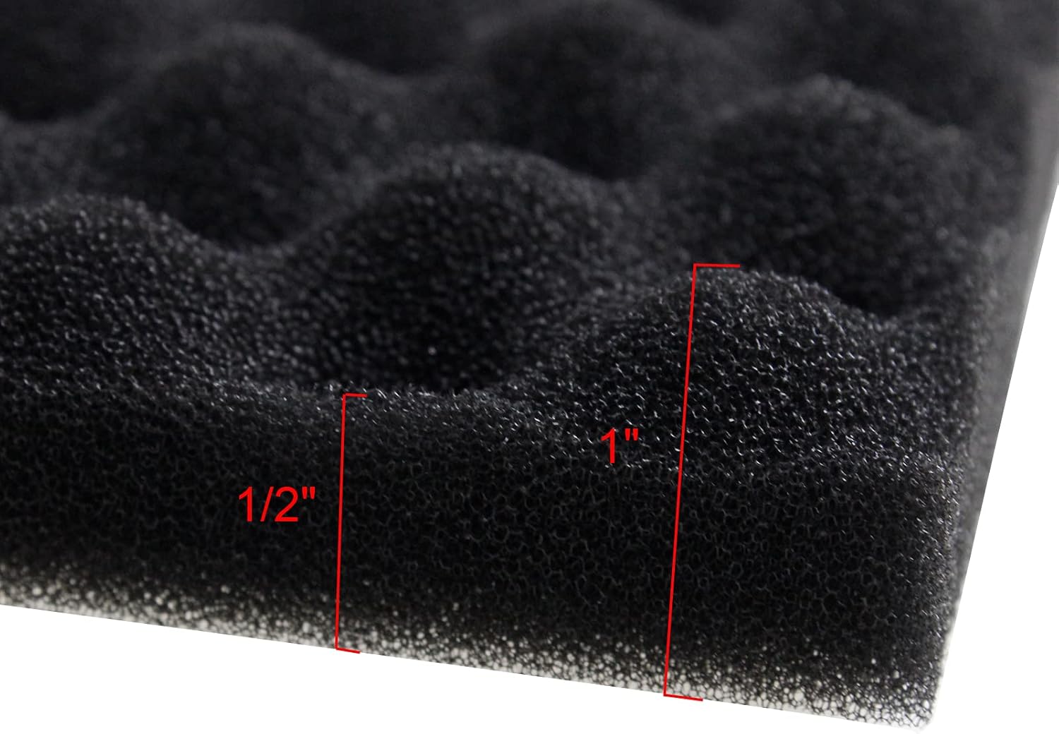 Aquarium Bio Sponge Foam Filter Media Pad Cut-to-fit for Fish Tank Sump Pond 17" x 11" x 1/2" to 1"
