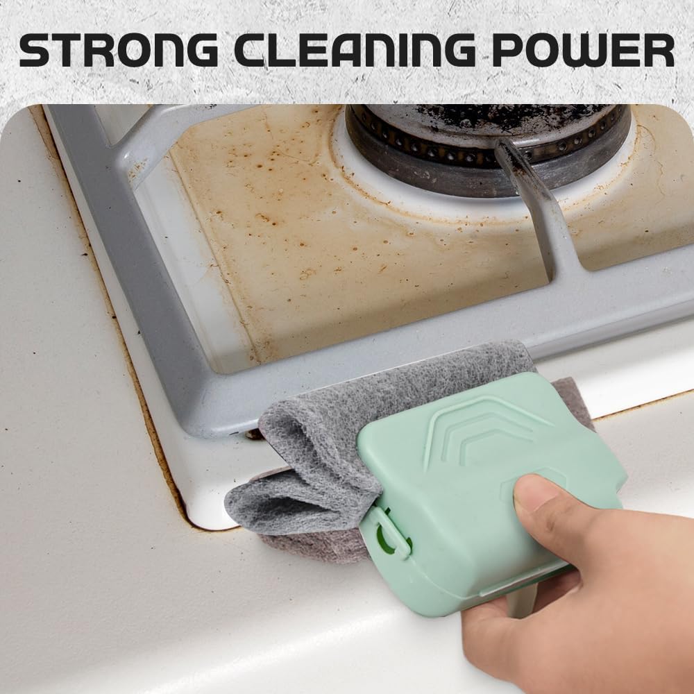 Magic Window Track Cleaner, 2025 Upgraded Handheld Cleaning Brh Set, for Window Slides Grooves, Tile Grout Lines, Shutter Slats, Car AC Vents & Narrow Gaps Grey 3PCS