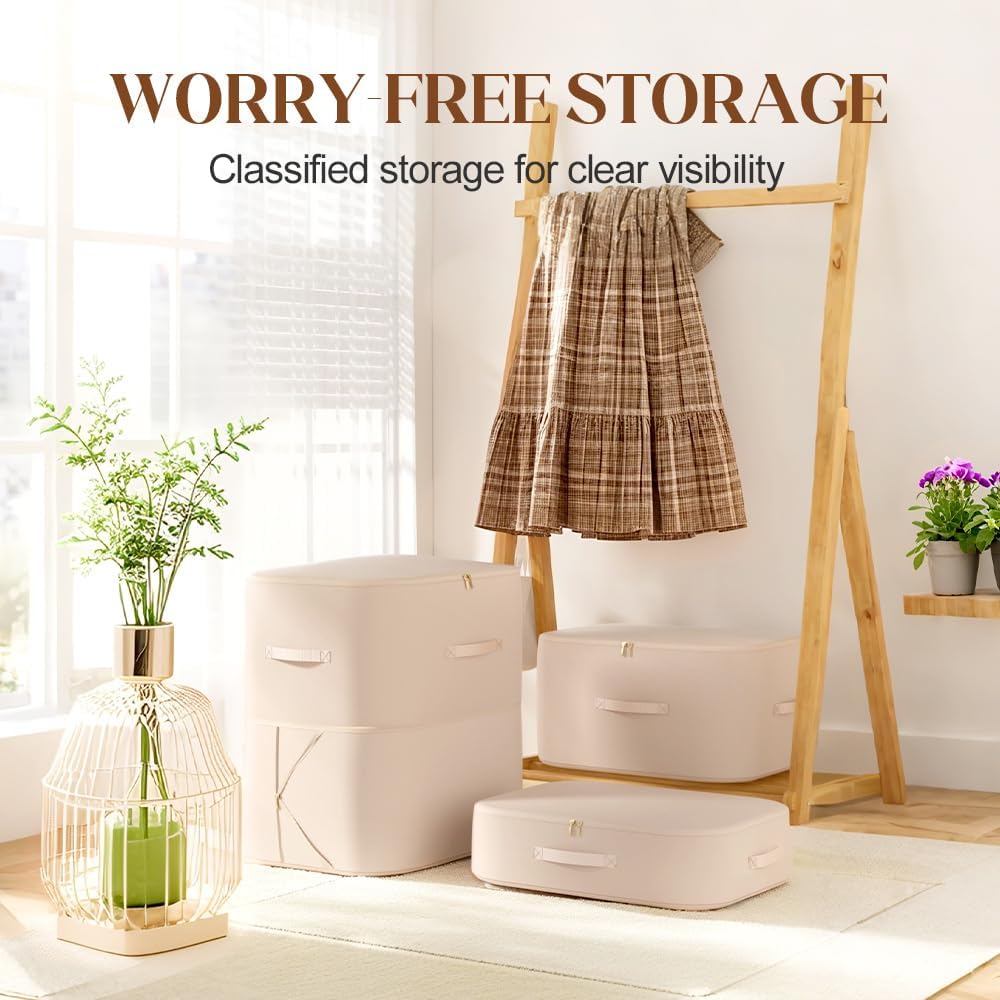 Multifunctional Comforter Storage Bag, 2026 New Ultra Space Saving Self Compression Organizer, for Comforters, Clothes, Blankets, Home Organization Mt Haves Gray, X-Large
