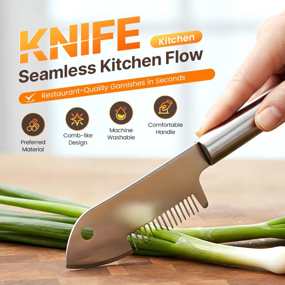 Stainless Steel Multi-Purpose Julienne Peeler, Precision Blade Vegetable Fruit Slicer, Ergonomic Grip & One-Piece, Shredder for Salads Potatoes Carrots 1PCS