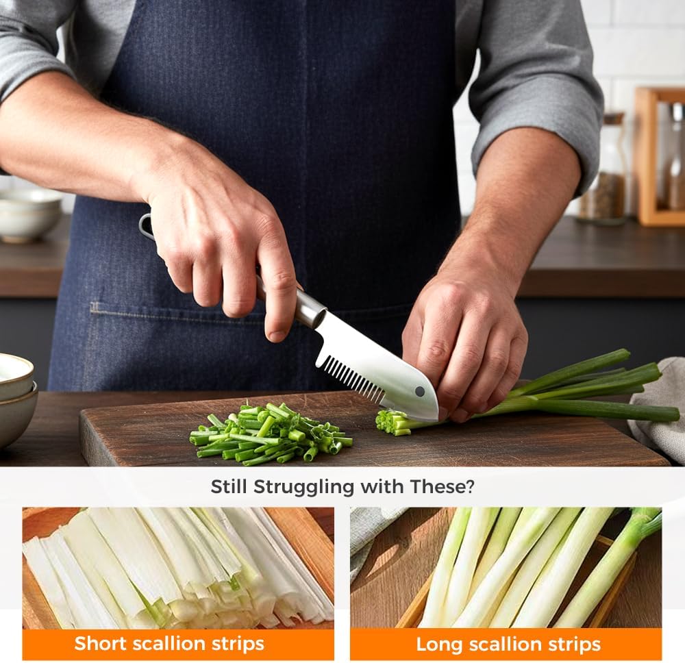 Stainless Steel Multi-Purpose Julienne Peeler, Precision Blade Vegetable Fruit Slicer, Ergonomic Grip & One-Piece, Shredder for Salads Potatoes Carrots 1PCS