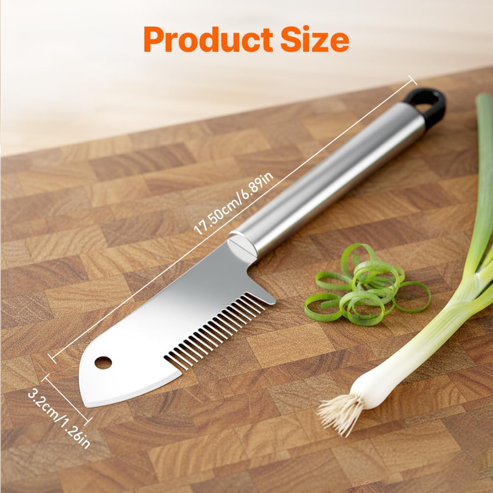 Stainless Steel Multi-Purpose Julienne Peeler, Precision Blade Vegetable Fruit Slicer, Ergonomic Grip & One-Piece, Shredder for Salads Potatoes Carrots 1PCS