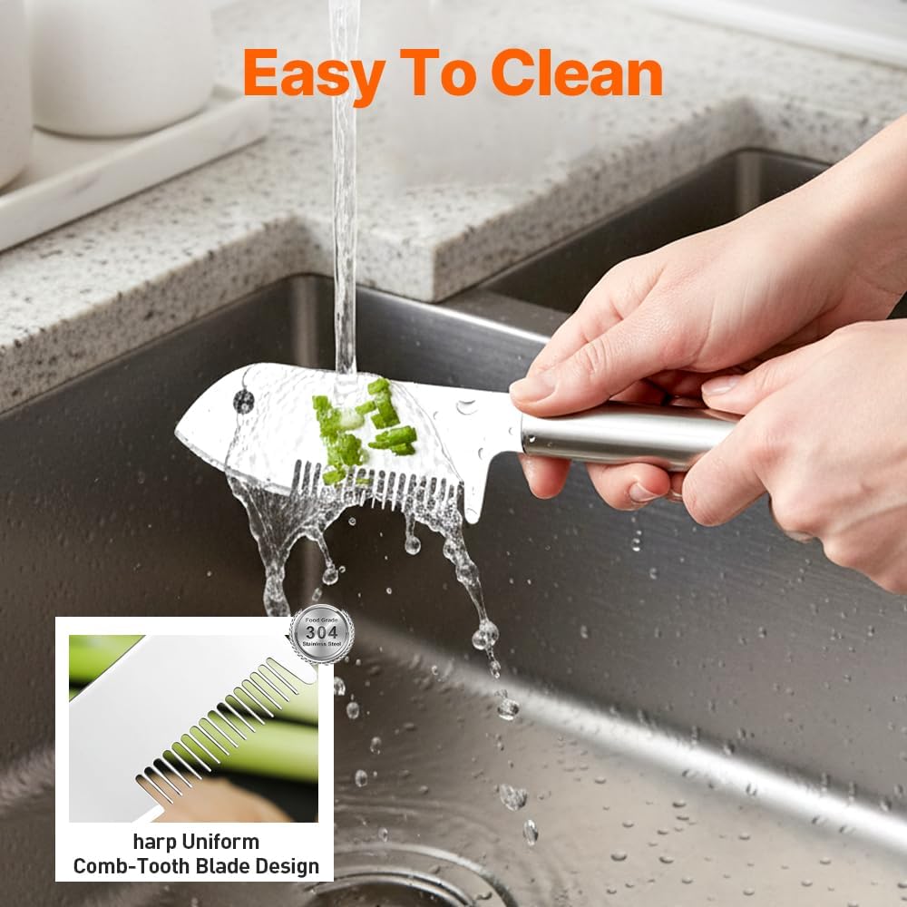Stainless Steel Multi-Purpose Julienne Peeler, Precision Blade Vegetable Fruit Slicer, Ergonomic Grip & One-Piece, Shredder for Salads Potatoes Carrots 1PCS