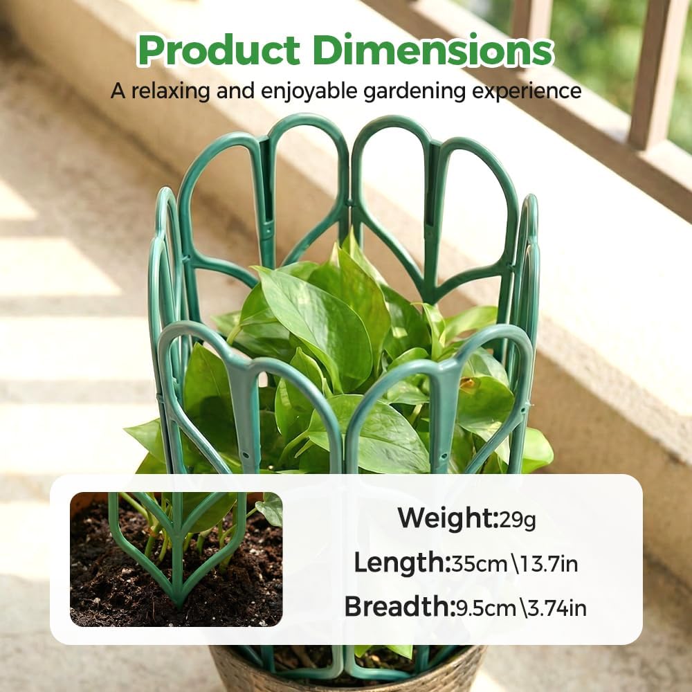 Plant Trellis for Climbing Plants, Indoor Outdoor Plastic Garden Trellis, Adjtable Potted Plant Support for Pothos, Ivy, Hoya, Monstera & Flower Vines 3PCS