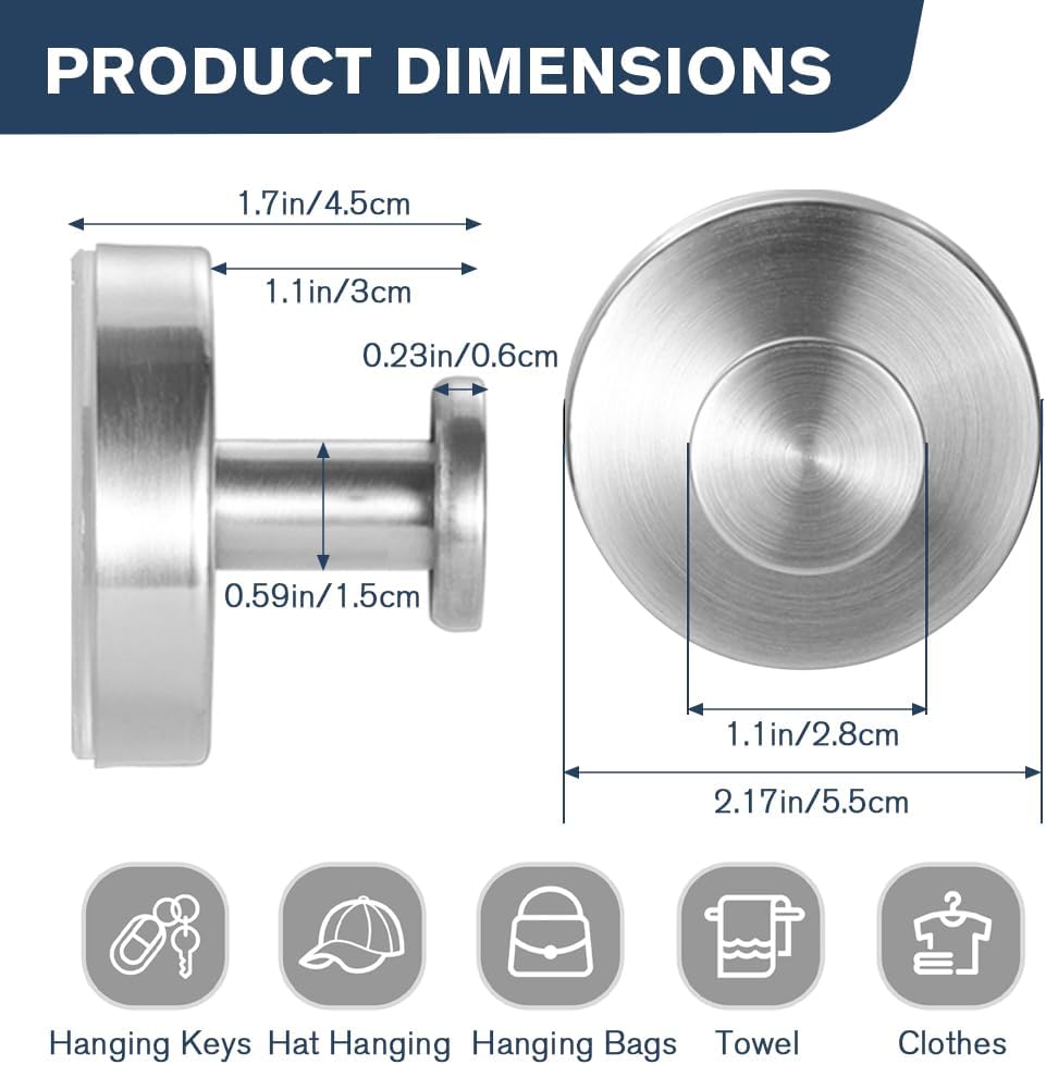 Suction Cup Hooks for Wreaths on Glass, 2025 New Model No-Drill Suction Cup Hook, Suction Cup Hooks Wreath Hangers, Metal Hook for Showers, Bathrooms, Window Glass, Door, and Wall Gold 2PCS