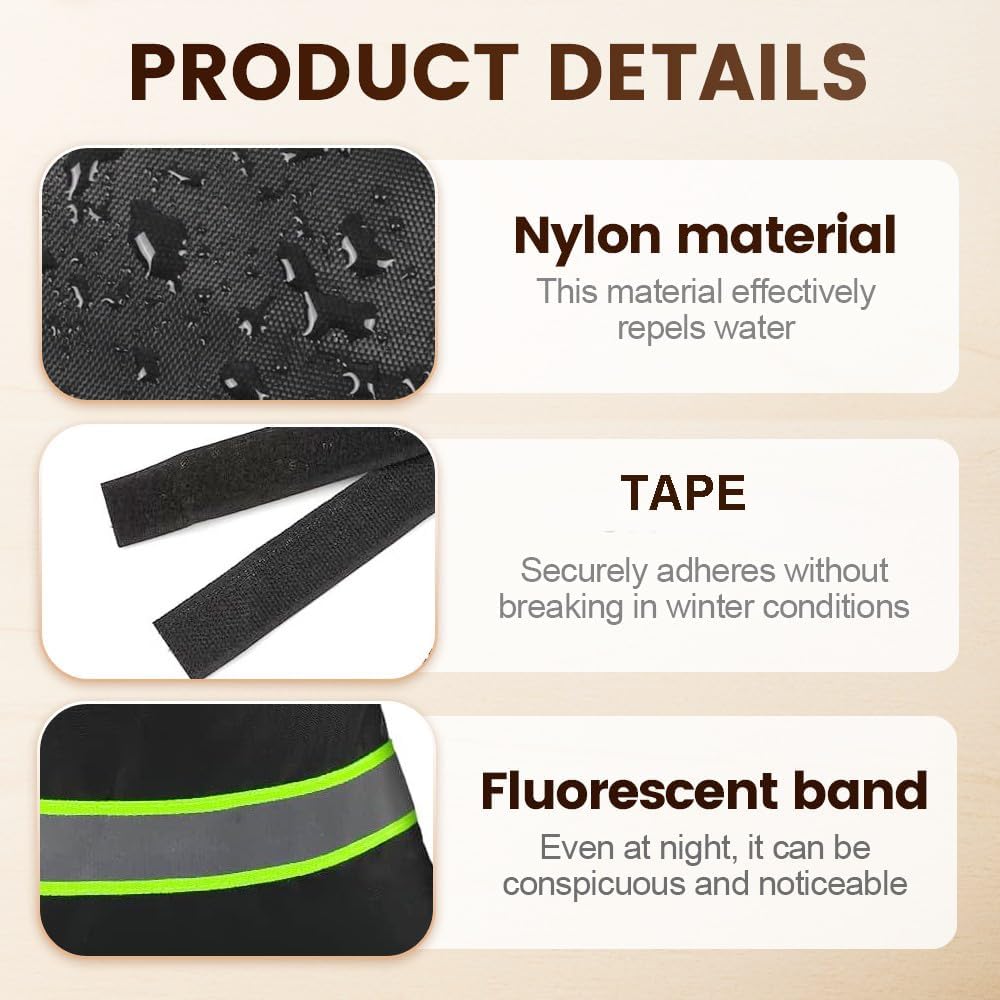 Outdoor Faucet Covers for Winter Freeze Protection, 9.8" x 6.3" Reable Waterproof Insulated Spigot Covers, Easy-toe Hose Bib Socks for Outdoor Faucets, Pipes & Spigots Green, 2 PCS