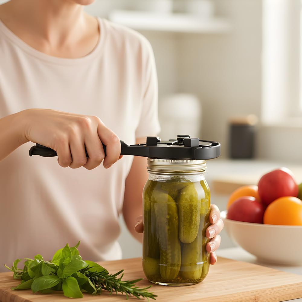 Adjtable Stainless Steel Jar Opener, Multifunctional Lid Gripper & Bottle Cap Opener for Weak Hands, Stainless Steel Can Opener Easy-Open Tool for Jars, Cans, Bottles Kitchen Gadget 1PC