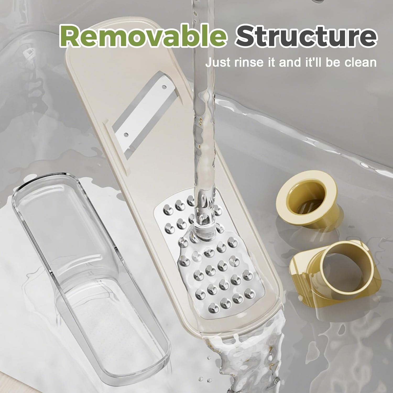 Garlic Press Rocker - Stainless Steel Garlic Crher, 2026 New Garlic Mincer and Chopper, Portable Garlic Grinder Cutter with Container, for Kitchen Smashing Garlic Vegetable Green