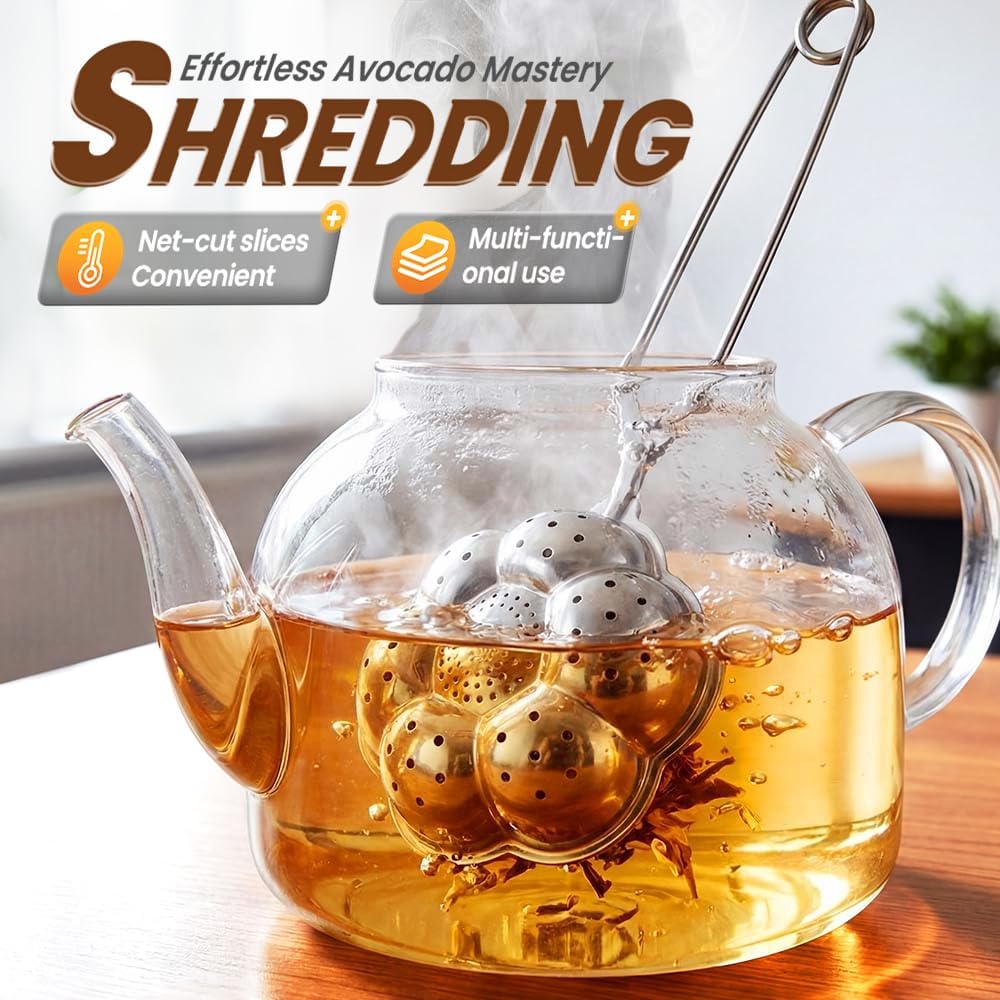 Tea Ball Tea Infer for Loose Leaf Tea, 304 Stainless Steel Fine Mesh Tea Strainer with 2 Styles Spring Handle & Chain Hook , Reable Tea Steeper for Tea Lovers 1 PCS Spring Handle