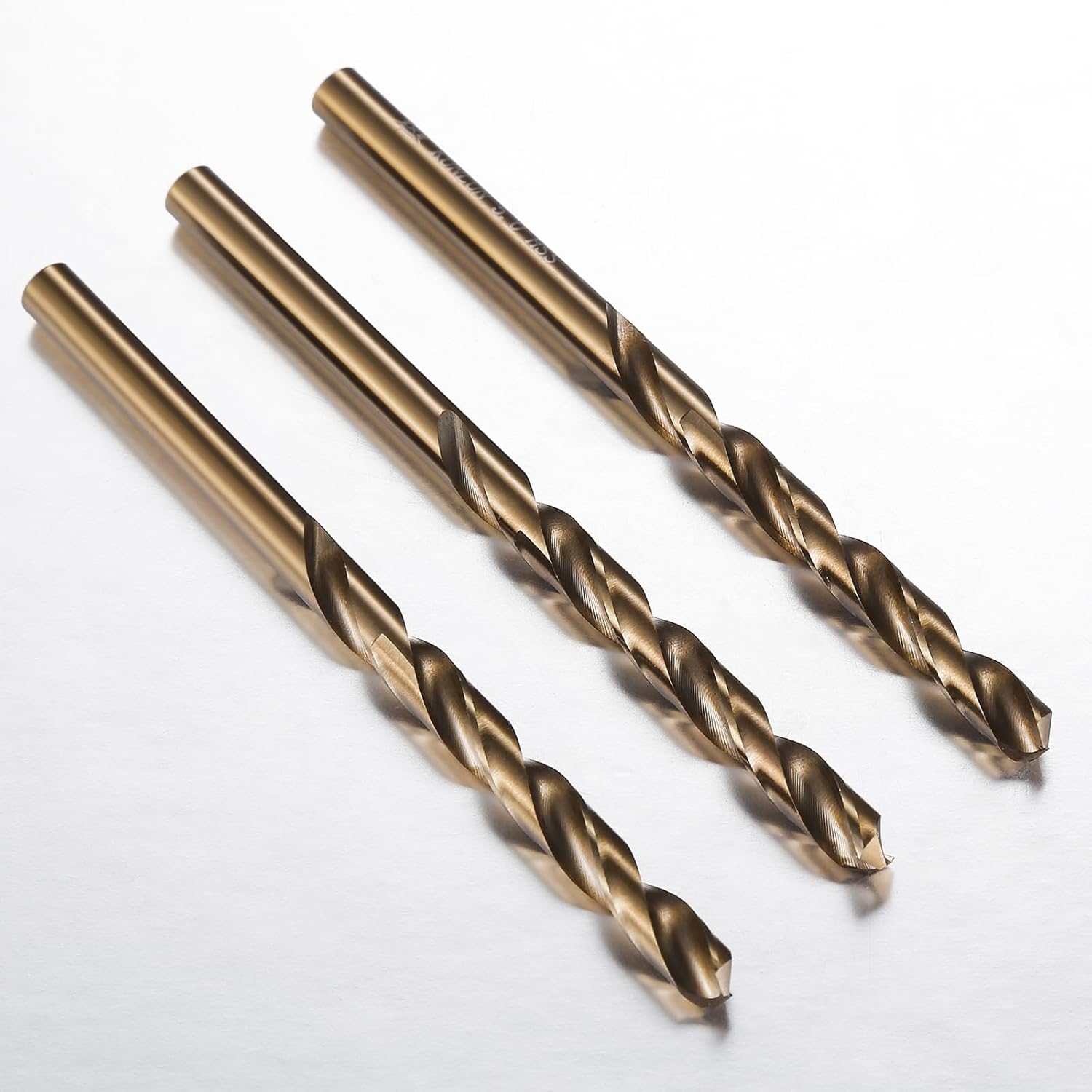 3/16" Cobalt Drill Bit 10Pcs , M35 HSS Metal Drill Bit Set forwood, Hard Metal, Stainless Steel, Cobalt Steel M35 Jobber Length Twist Drill Bits
