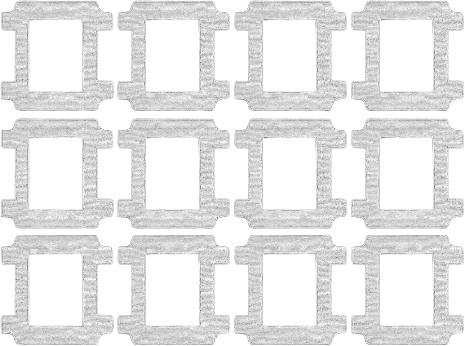 Winbot W2 Pro Replacement Mop Pads - 12 Pcs Washable & Reable Cleaning Cloths Compatible with Ecovacs Winbot W2 Omni, W1 Pro, W2 Pro Window Vacuum Cleaner Robot