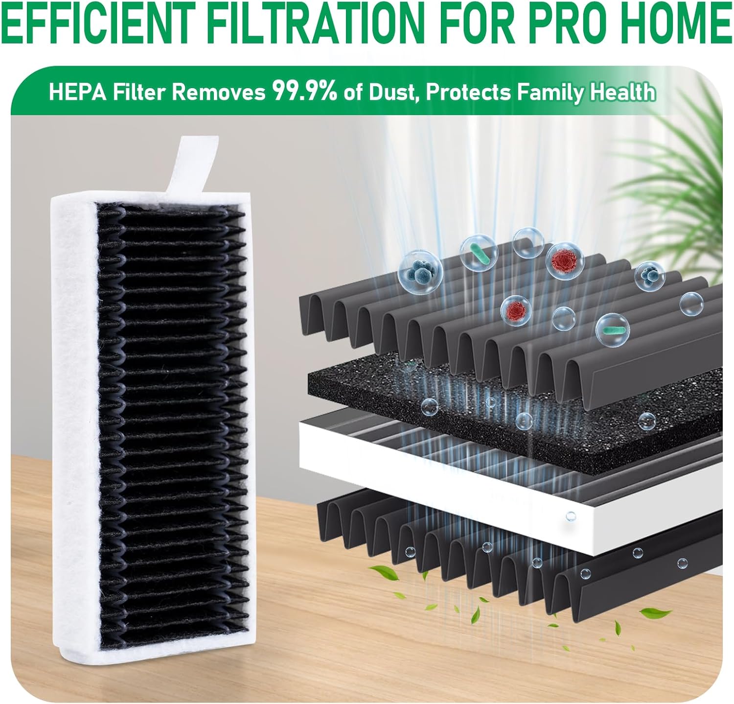 15Pcs Replacement Accessories Compatible with Ecovacs Deebot X11 Pro Omni / X11 OmniCycloneRobot Vacuum Cleaner,Parts Include 1 Main Brh,2 Roller Mop Pads,6 Hepa Filters,6 Side Brh