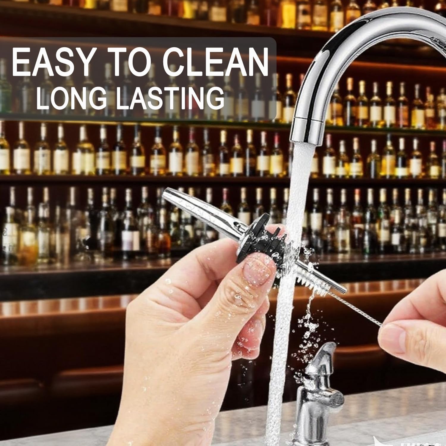 60 Pack Stainless Steel Liquor Pour Spouts with Rubber Caps, Bottle Pourers for Wine, Oil, Vinegar, and Alcohol – Bartender Bar Tools and Accessories