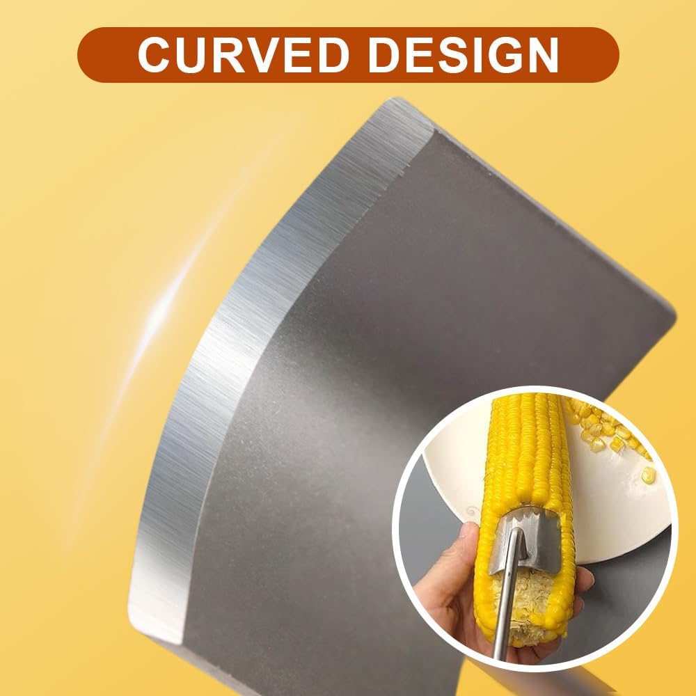 Easy Clean Corn Cob Peeler, 2025 Upgraded Stainless Steel Corn Stripper for Corn on the Cob, Fast and Safe, Suitable for Home Kitchens, Restaurant Chefs, Outdoor Dining Enthusiasts 1 pcs
