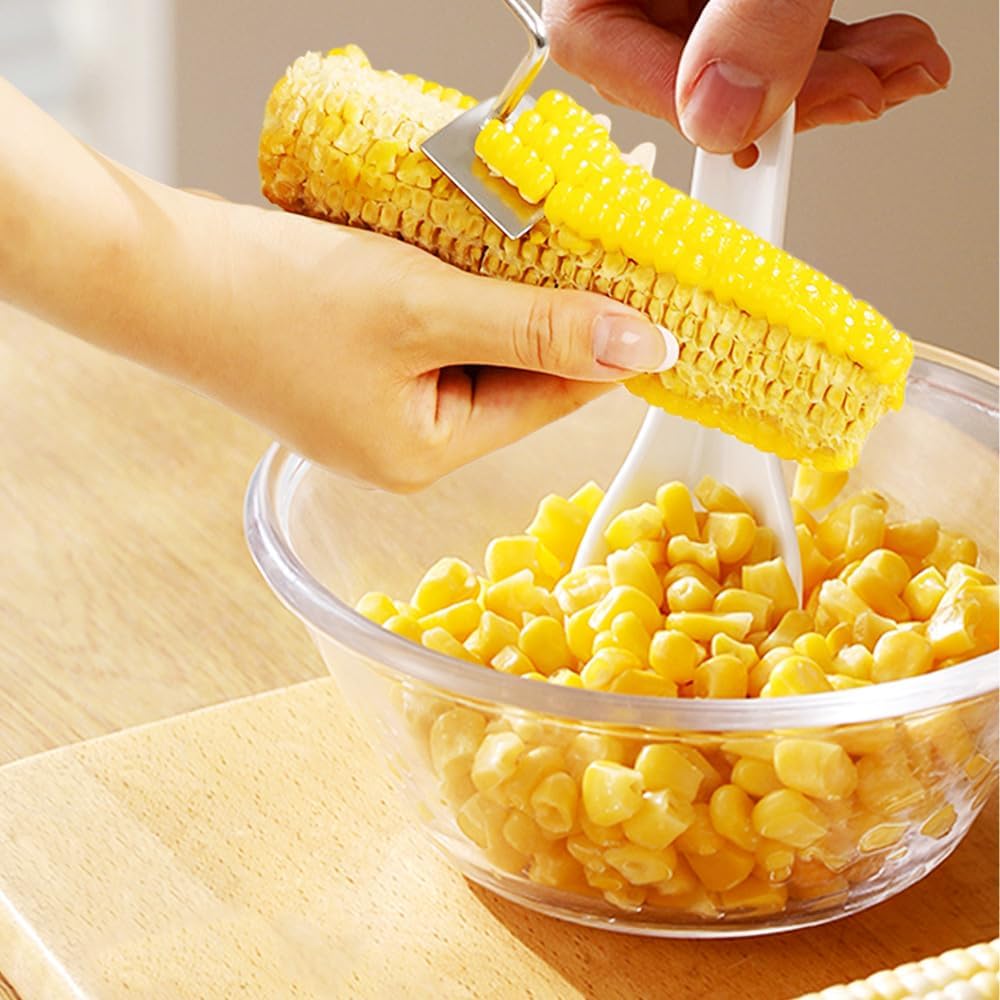 Easy Clean Corn Cob Peeler, 2025 Upgraded Stainless Steel Corn Stripper for Corn on the Cob, Fast and Safe, Suitable for Home Kitchens, Restaurant Chefs, Outdoor Dining Enthusiasts 1 pcs