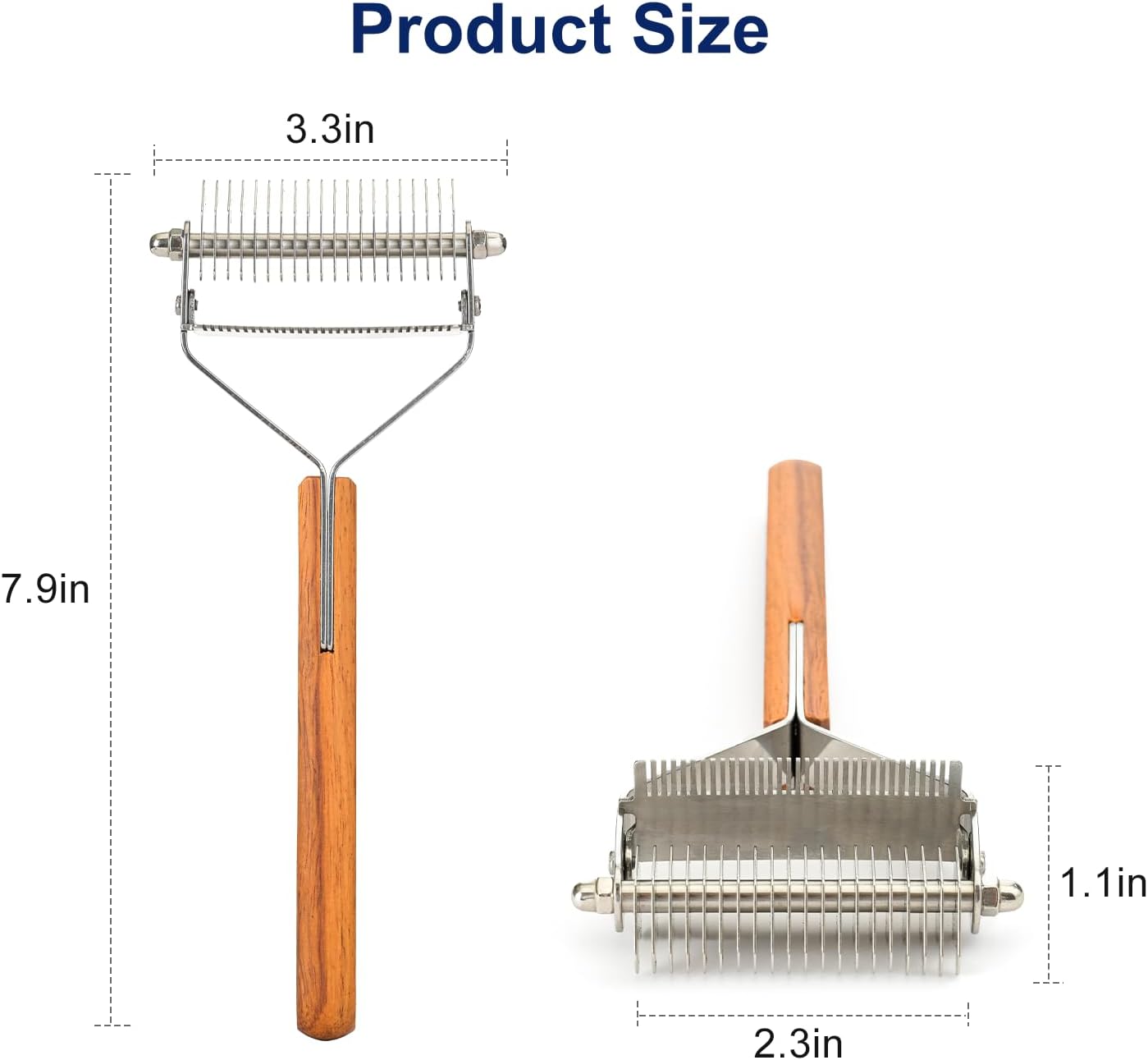 Dog Tie-Out Stake and 2-in-1 Shedding Grooming Tool