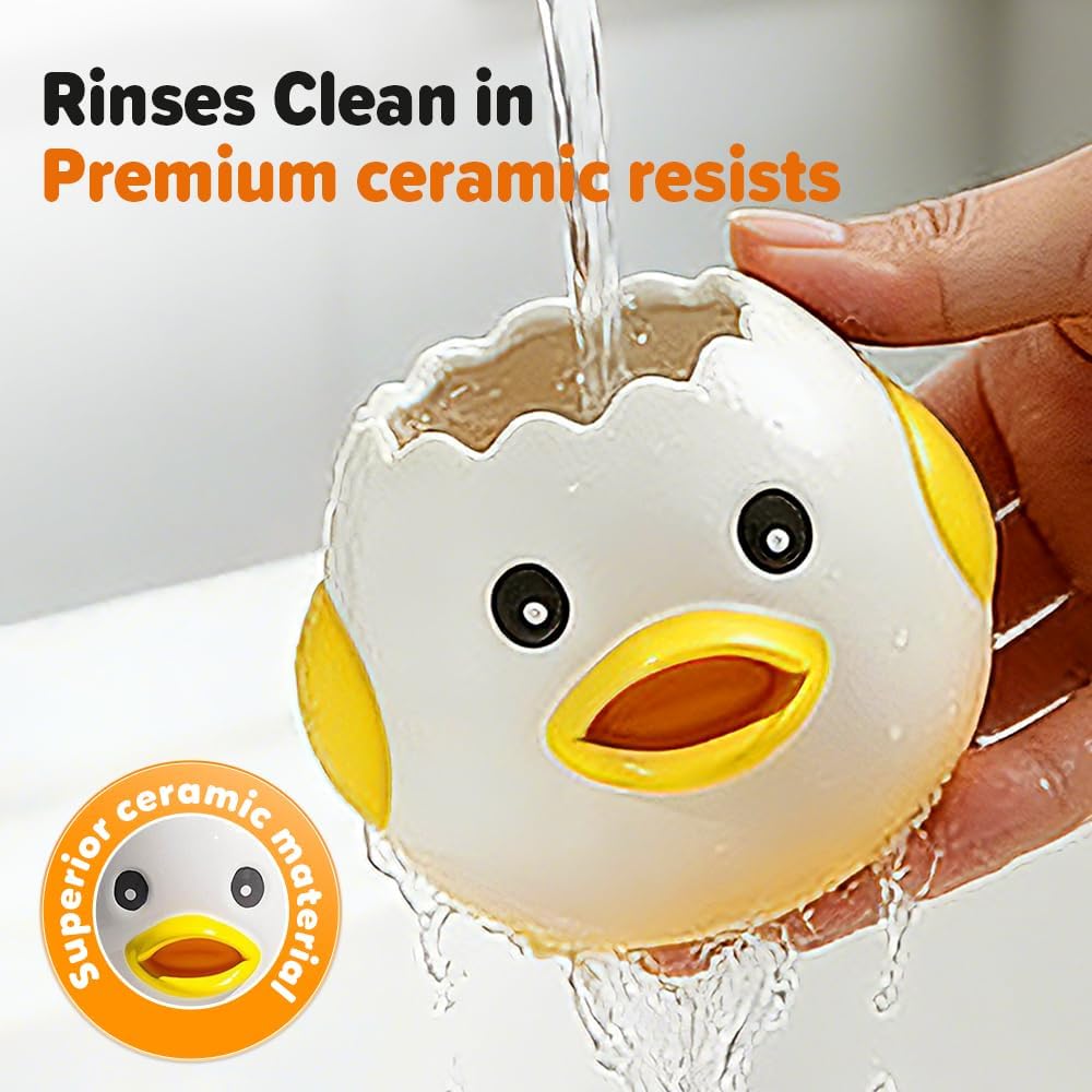 Cartoon Egg White Separator, Practical and Simple Ceramic Egg Separator, Suitable for Kitchen Baking Small Tools 1 pcs