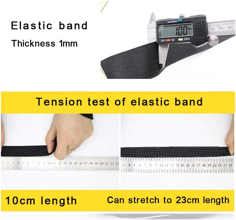 Knit Elastic Bands for Sewing White Heavy Stretch High Elasticity Flat Elastic Cord 3 Inch Wide Braided Elastic Spool 10 Yard