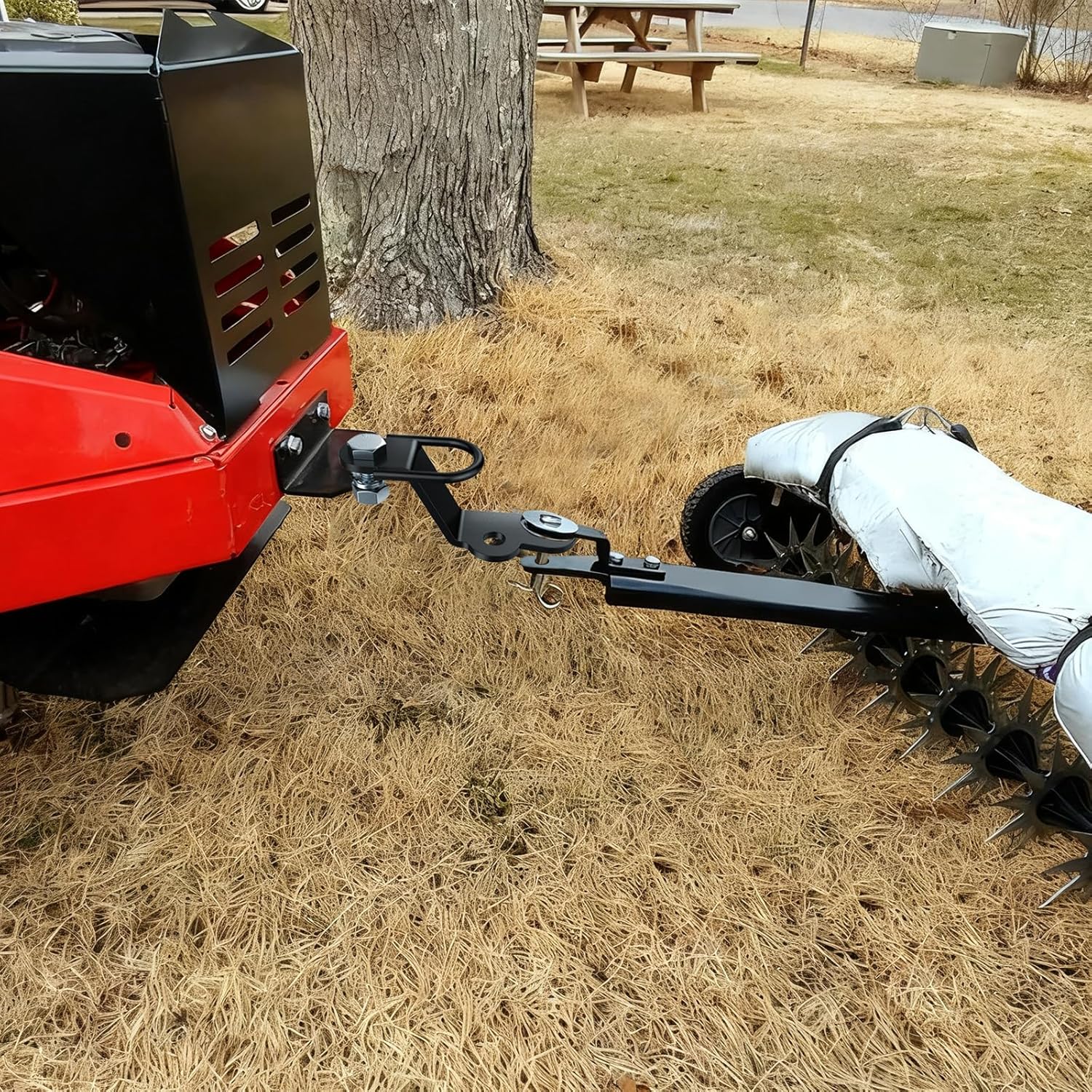 ATV/UTV Three-Way Hitch, Heavy Duty Universal ATV Hitch Attachments, 3000lbs Maximum Load