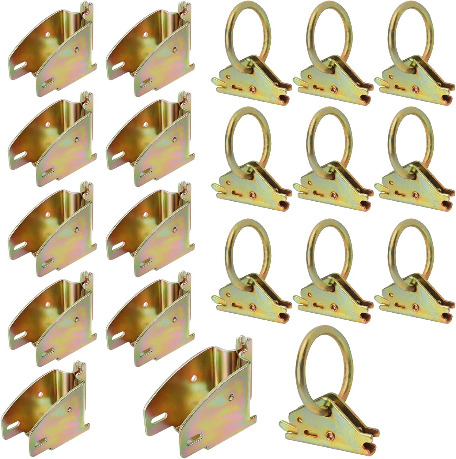 E-Track Wood Beam End Socket Accessories 10pcs and E-Track O Ring Tie-Down Anchors 10pcs