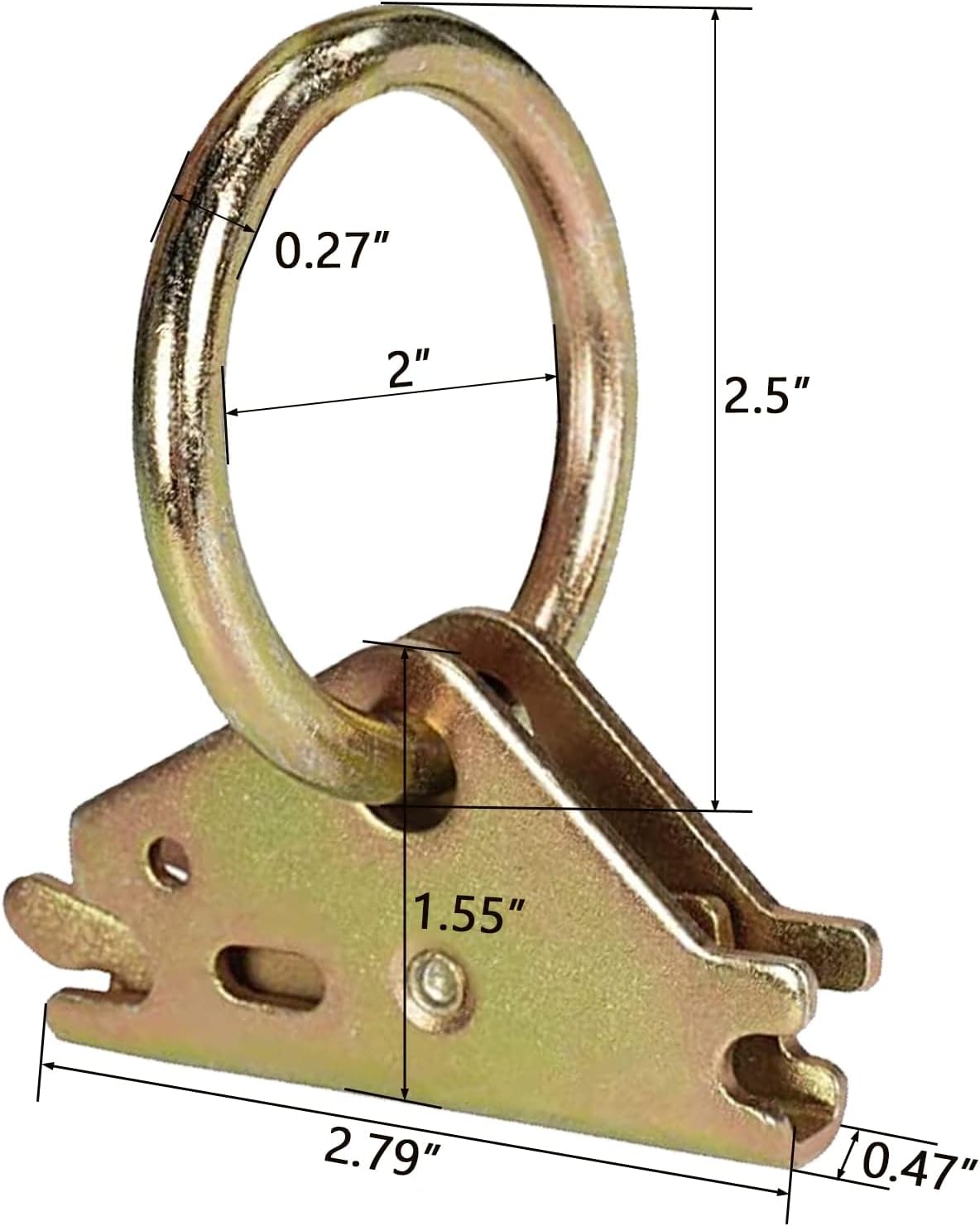 E-Track Wood Beam End Socket Accessories 10pcs and E-Track O Ring Tie-Down Anchors 20pcs