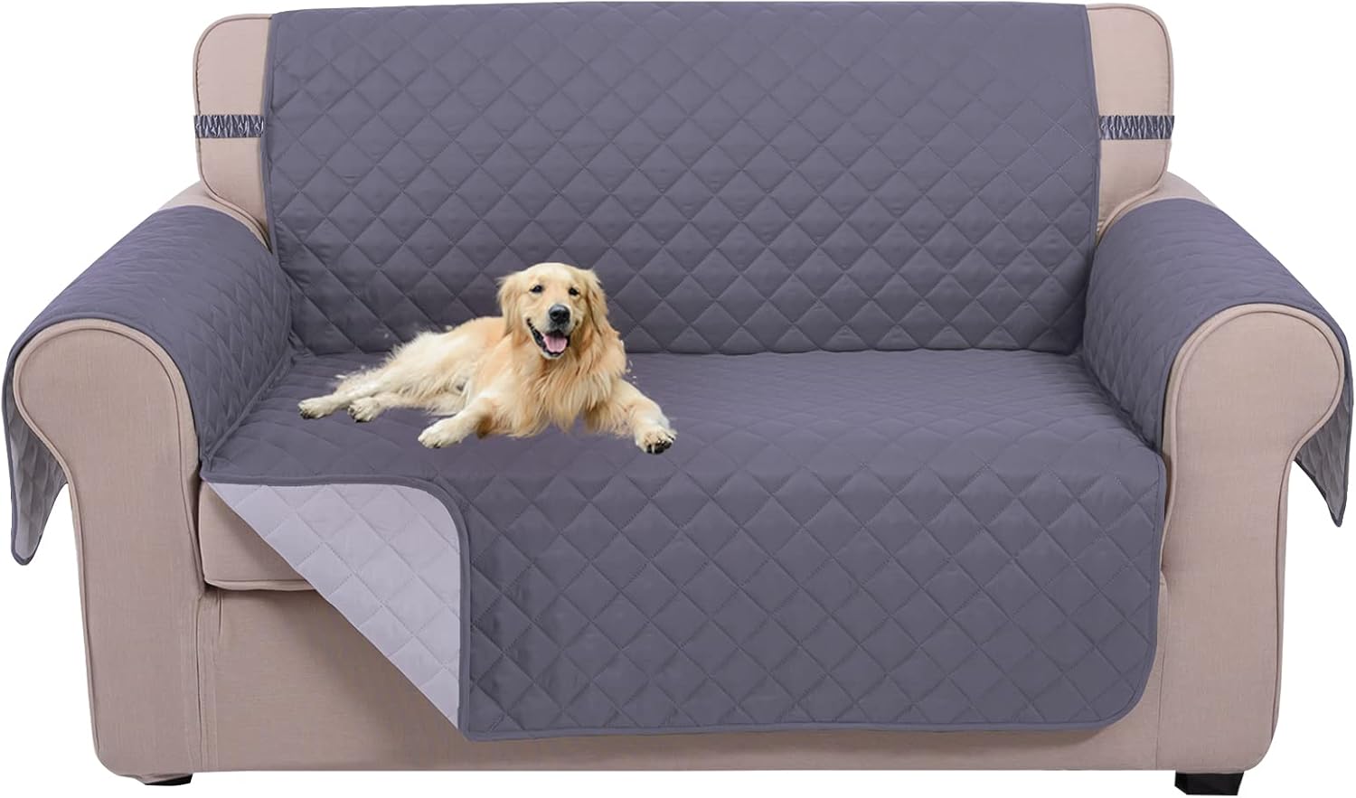 Reversible Sofa Cover Bundles with loveseat and Chair Size