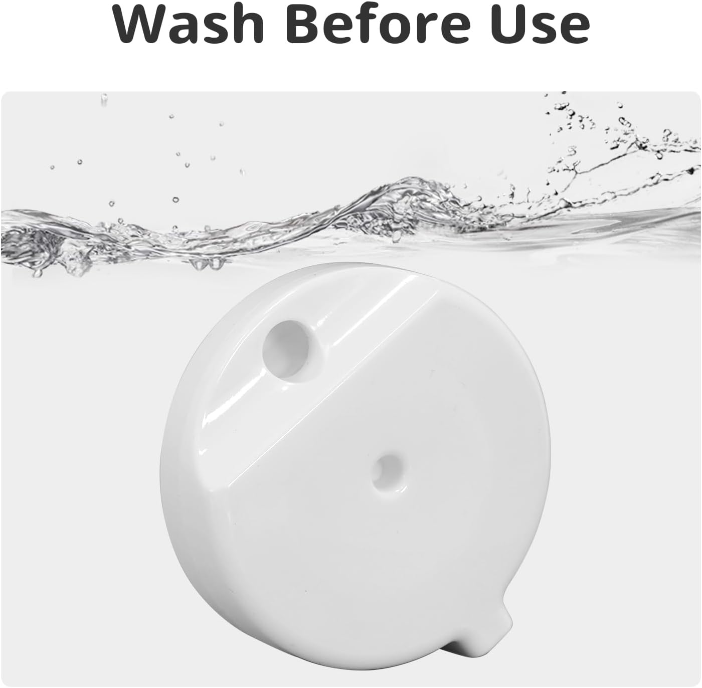 8Pcs Gravity Pet Water Fountain Filters, Automatic Pet Waterer Replacement Filters for 3.6L/4.6L/6L/8L Dog Water Dispenser 8 Filters with 1Brush