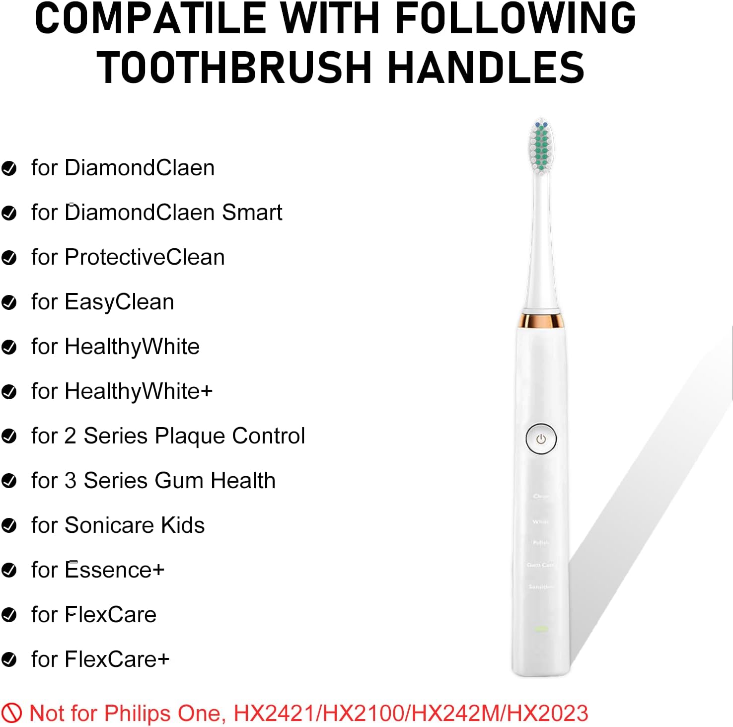 Toothbrh Heads & Dish Brh Refills 4 Pack OXO Dish Scrubber Philips Sonicare Soft Dupont Bristles Replacement Toothbrh Heads for Oral Care
