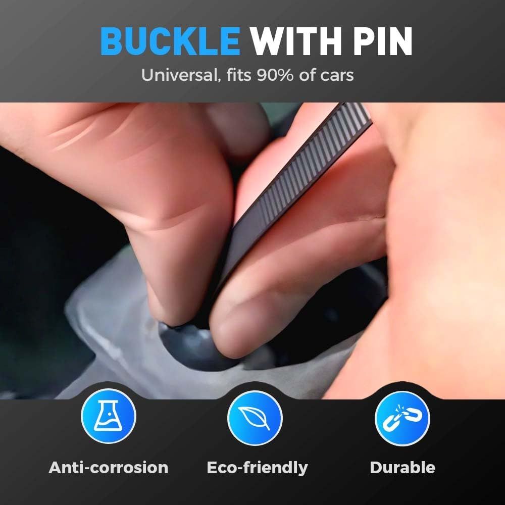 Nylon Universal Cable Tie Buckle,Zipper Clips Cable Tie Buckle Zip Tie,Self-Locking Nylon Zip Ties Holder,Multipurpose Plastic Cable Ties Buckles Tool for Car Daily Repair 50PCS