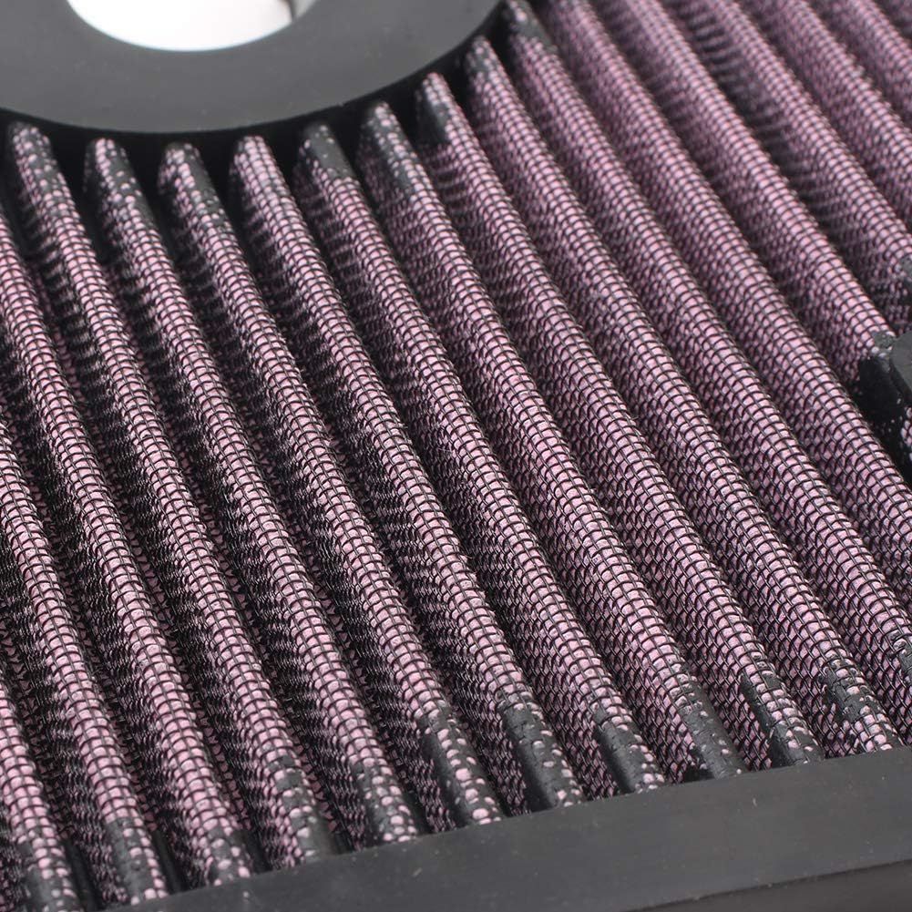 Motorcycle Air Cleaner Filter Element Assembly Replacement Compatible Fits for 2006-2008 Kawasaki EX650A Ninja 650R / EX650E Ninja 650 Black Red