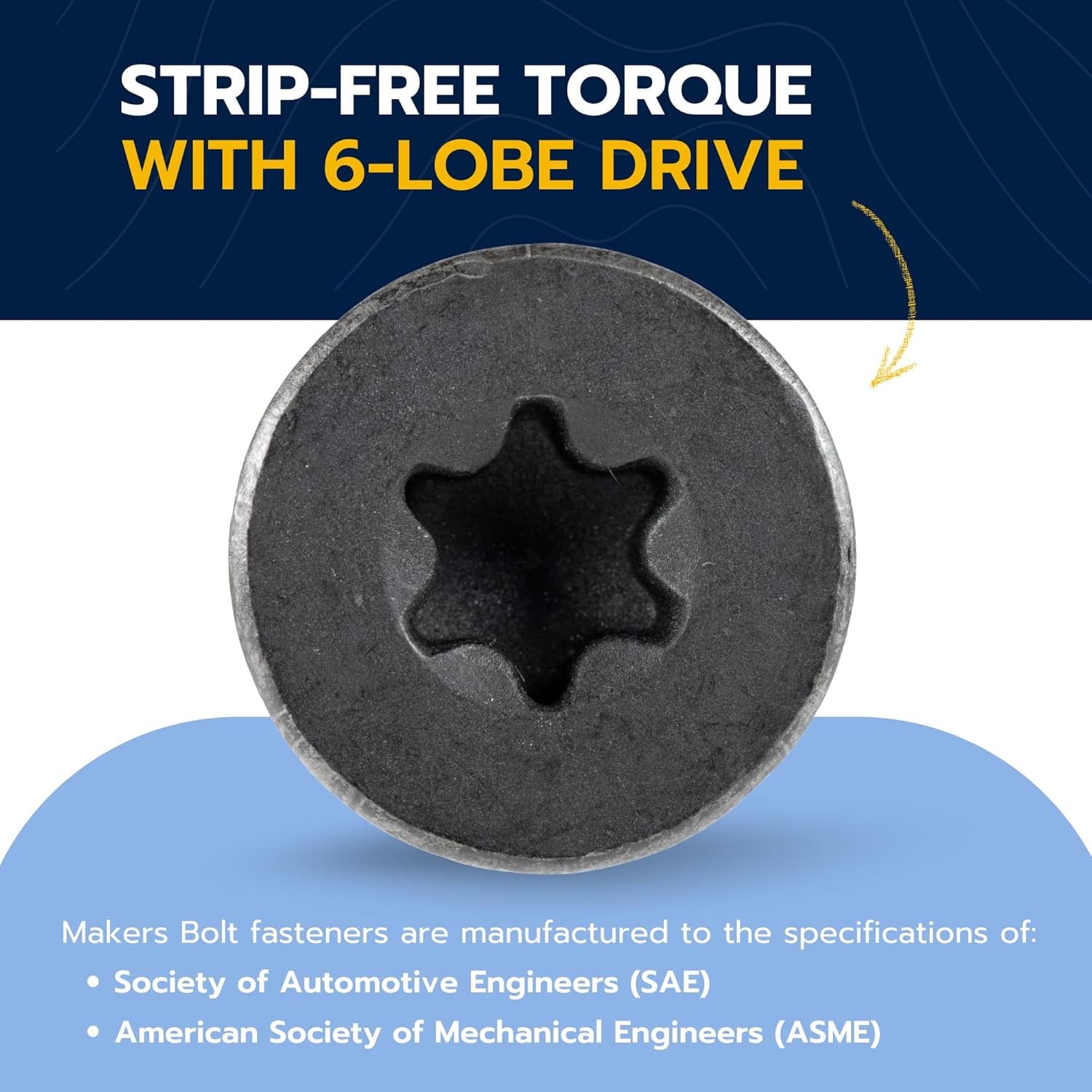 1/4 x 2-1/2" Trailer Deck Screws 100 pcs T-30 Star Drive, Black Phosphate and Oil, Type F Thread Cutting Wood and Metal for Floorboards by Makers Bolt