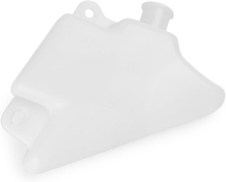 Motorcycle Radiator Water Coolant Reservoir Overflow Tank Replacement Compatible for Yamaha YZF-R1 2007-2008 White