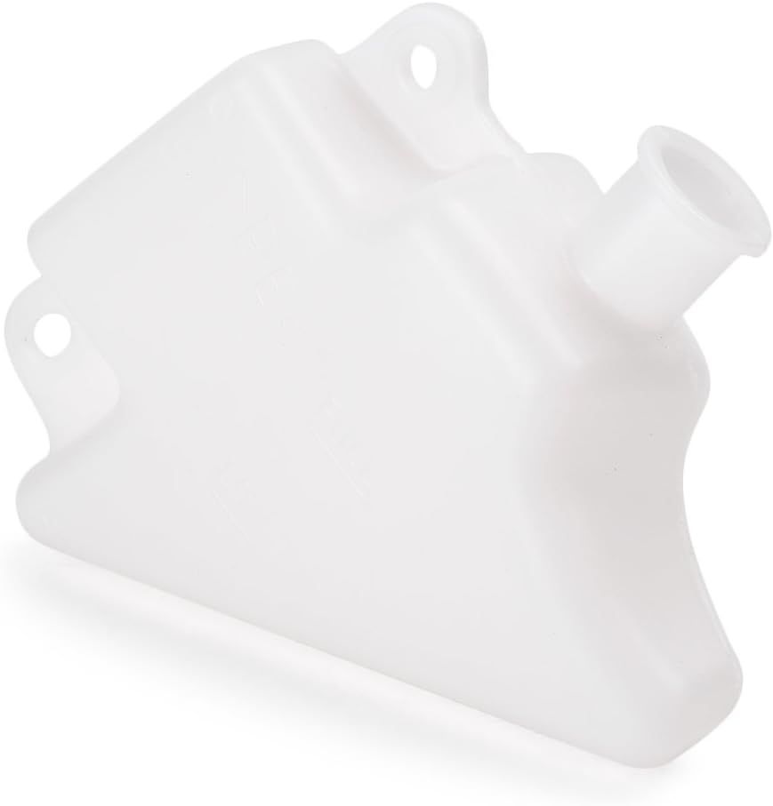 Motorcycle Radiator Water Coolant Reservoir Overflow Tank Replacement Compatible for Yamaha YZF-R1 2007-2008 White