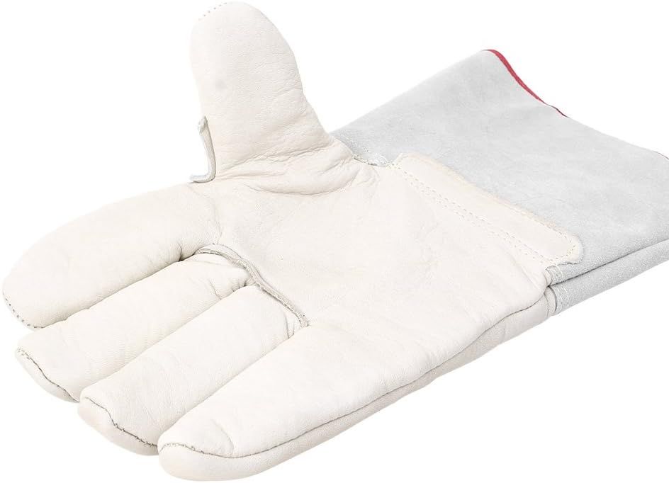 13.8 inch 35cm Long Cryogenic Gloves Low Temperature LN2 Liquid Nitrogen Protective Gloves Safety Frozen Gloves