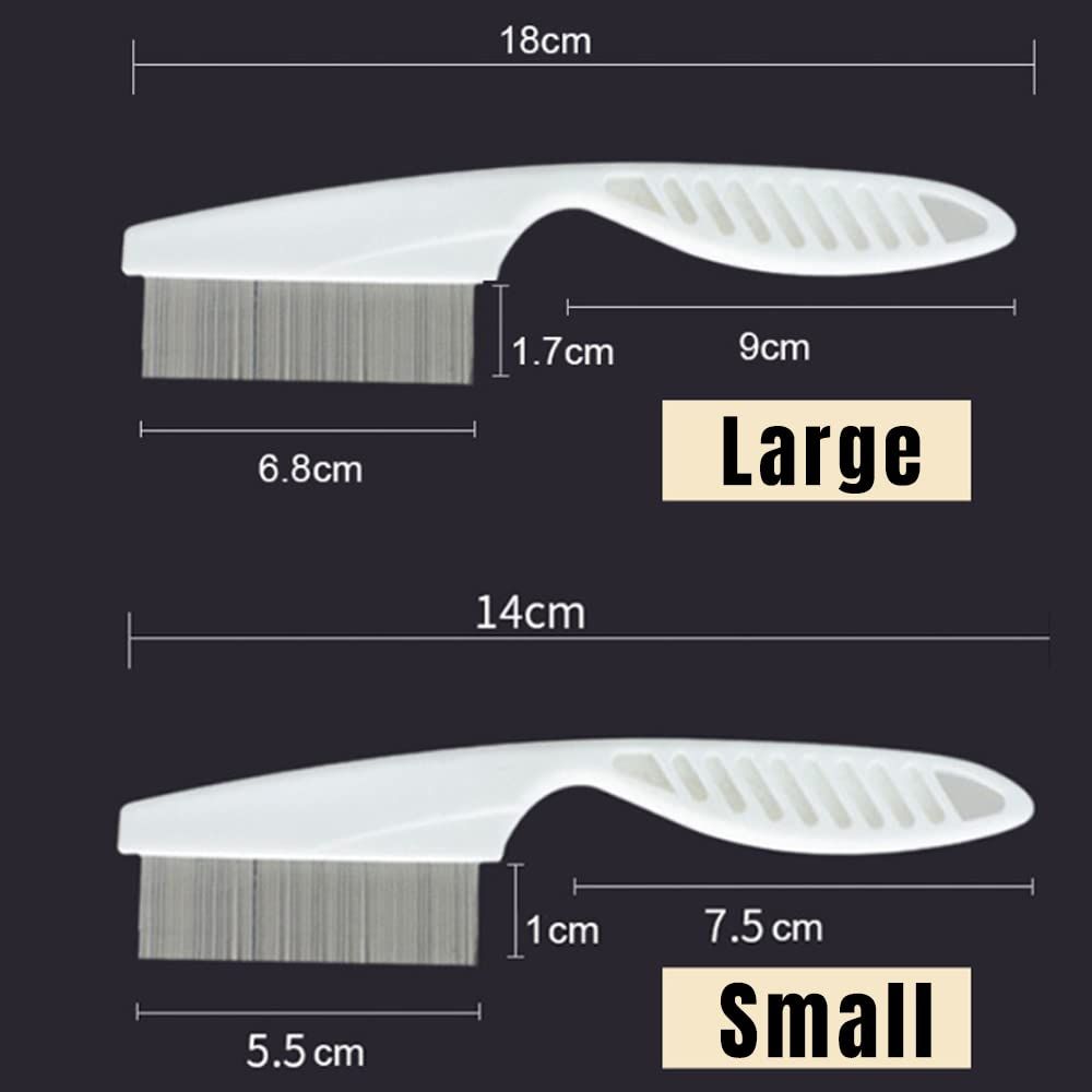 Multifunctional Pet Hair Comb, 2023 New Magic Pet Comb Dog Combs for Grooming, Stain Tear Removal Comb Stainless Steel Fine-Tooth Grooming Massage Comb for Dog Cat 1 Pair, Blue