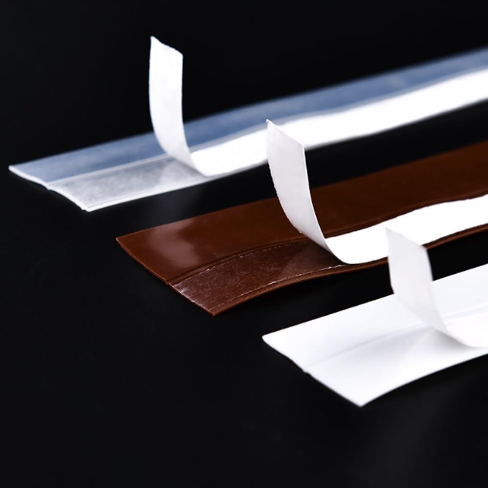 Weather Stripping Door Seal Strip, Door Weather Stripping Seal Strip Sealing Tape for Doors Windows Shower 25mm, Transparent
