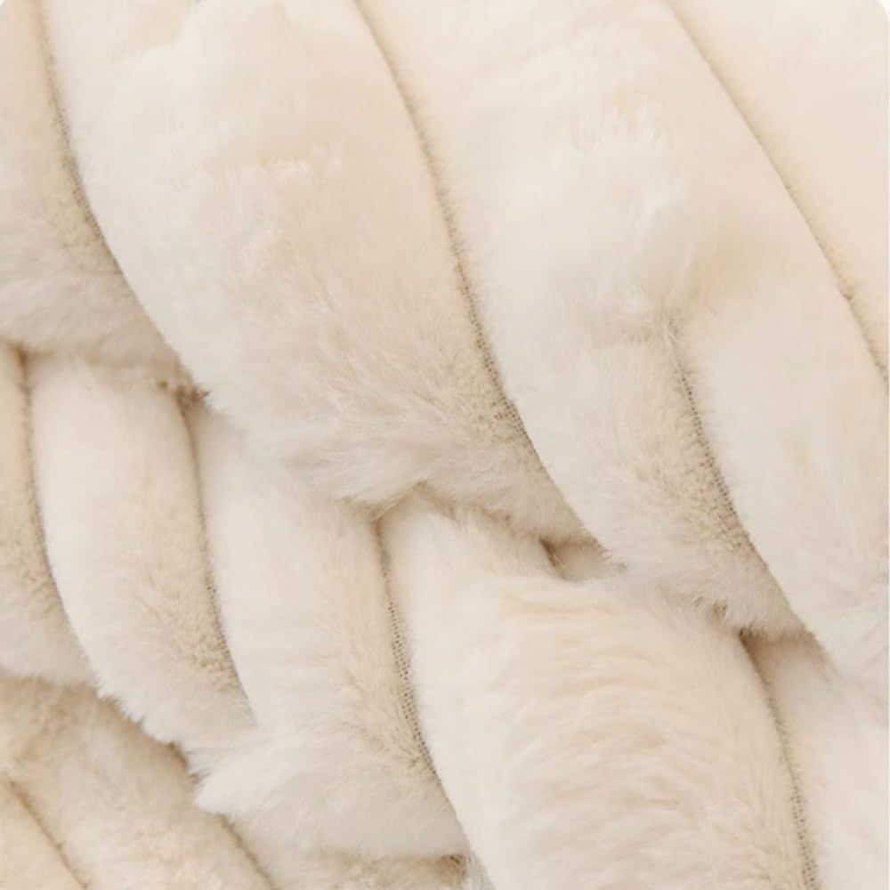 Super Soft Plush Non-Slip Sofa Cushion Covers, Thick Rabbit Plush Sofa Cushion Super Soft Faux Fur Throw Pillow Cover, Fluffy Couch Cushion Covers Dark Grey, Sofa Cushion 110 * 110cm