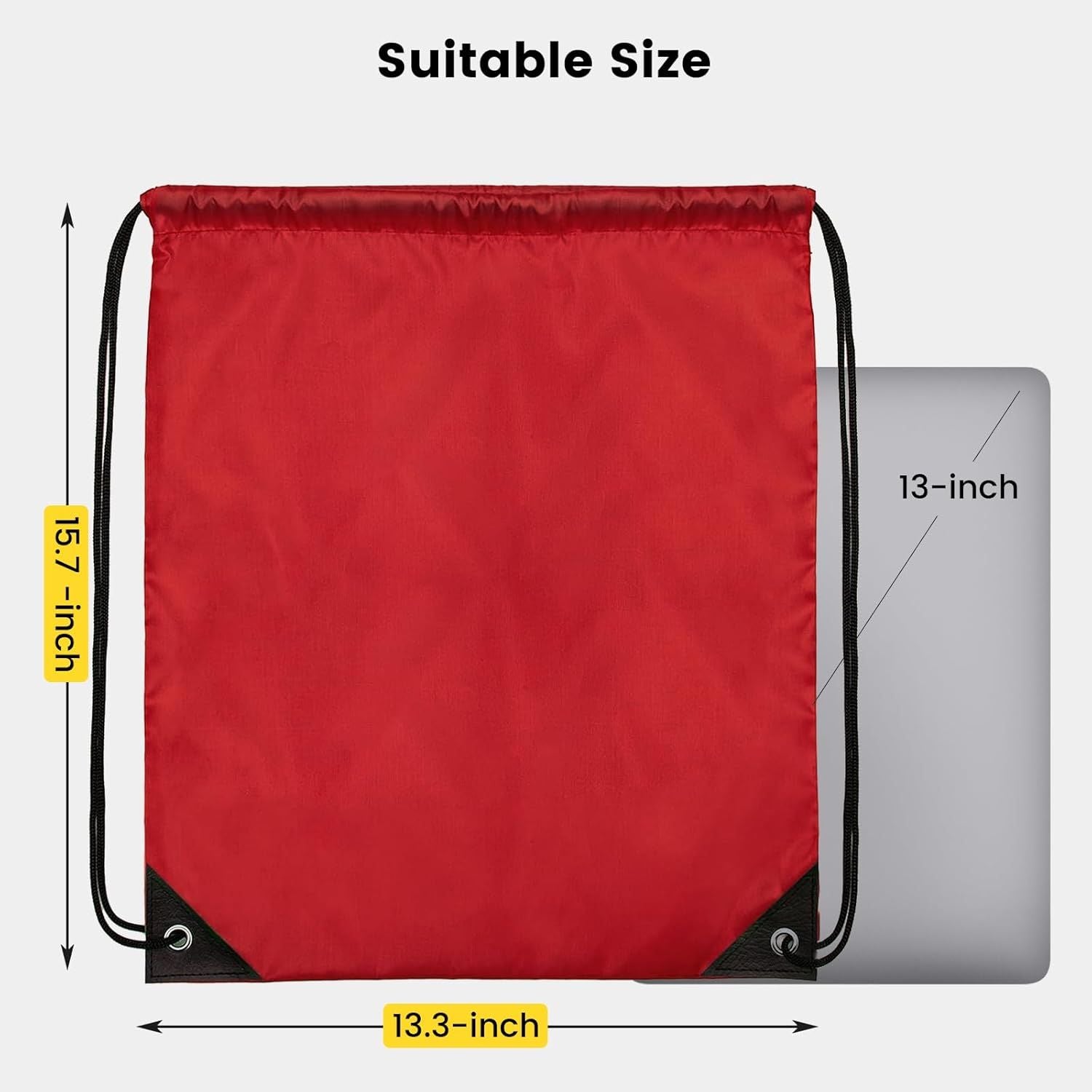 100 Pcs Drawstring Bags Bulk - Lightweight Drawstring Backpack, Cinch Bag for Party Sport Gym Trip Gift - 20 Colors