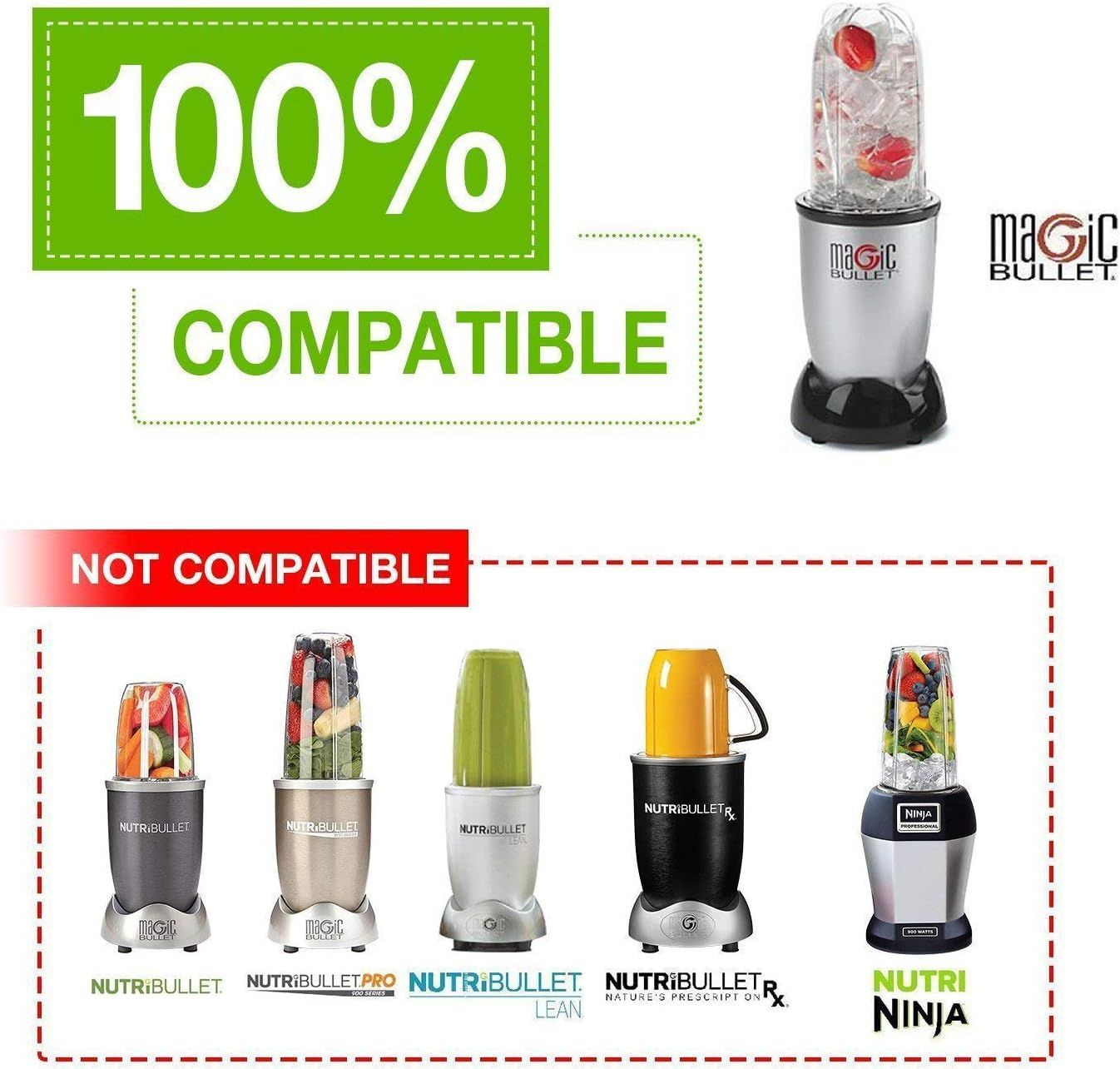 2X Cross blade with replacement 22oz cup for 250w Magic bullet MB1001 Blender