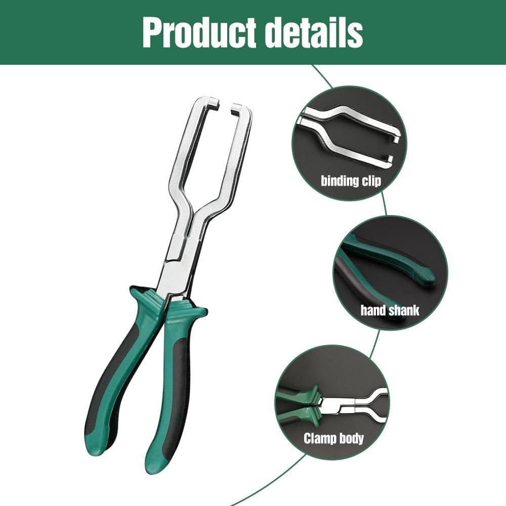 Electrical Disconnect Pliers, Fuel Line Pliers Automotive Electrical Connector Disconnect Pliers, Long Spark Plug Removal Pliers Car Fuel Feed Pipe Plier Universal Pipe Clip Repair Tool 1