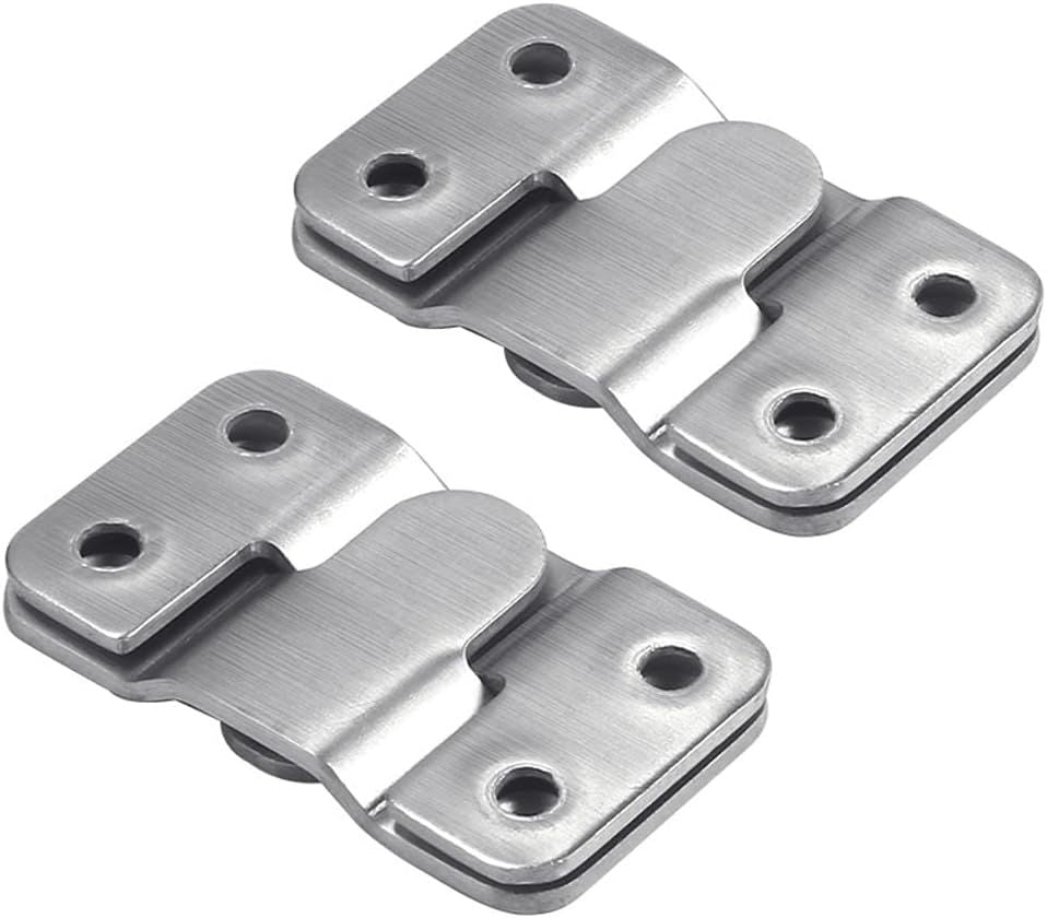Stainless Steel Interlock Hanging Buckle, Heavy Duty Flush Mount Bracket Interlocking Furniture Connector, Z-Shaped Clip Wall Mount Hardware for Display Art Gallery Furniture Photo 2pairs Large